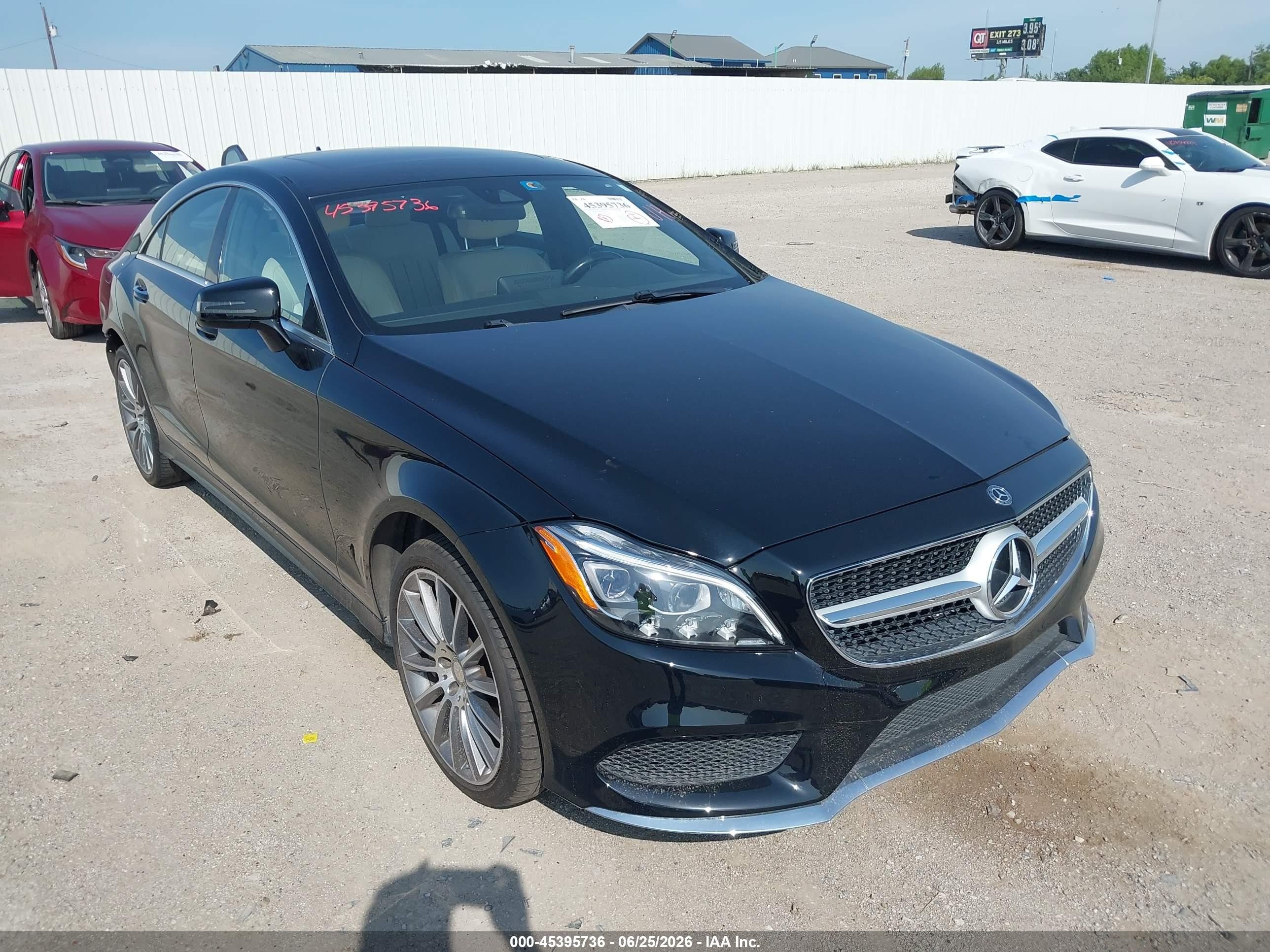 2016 Mercedes-benz Cls-klasse VIN WDDLJ7DB1GA179559 IAAI salvage auction — Rear End, Original (Texas), sold $8,300 on 2026-09-04 (photo 1)
