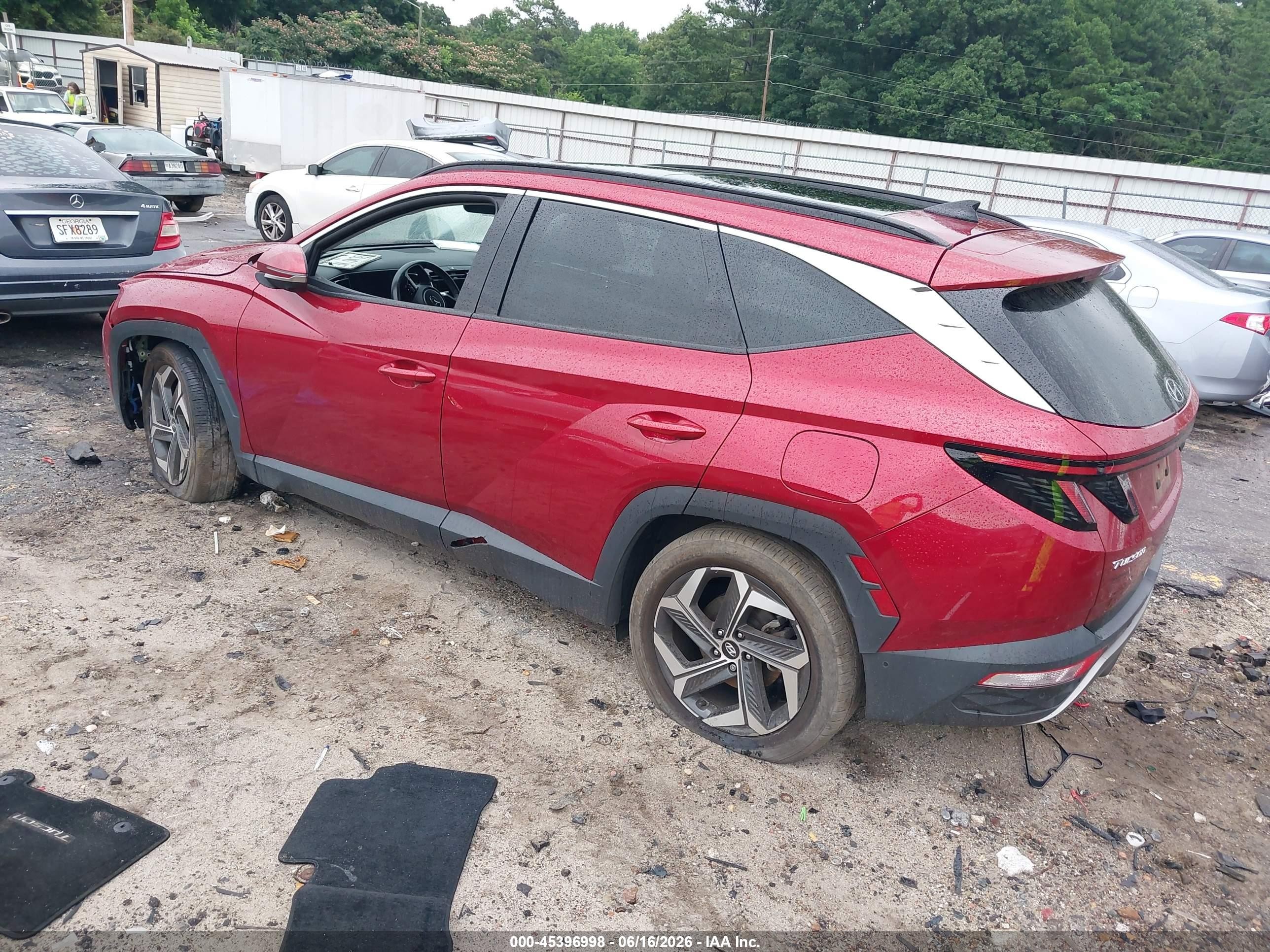 2024 Hyundai Tucson VIN 5NMJE3DE4RH411220 IAAI salvage auction — Side, Salvage (Georgia), sold $11,100 on 2026-09-09 (photo 3)