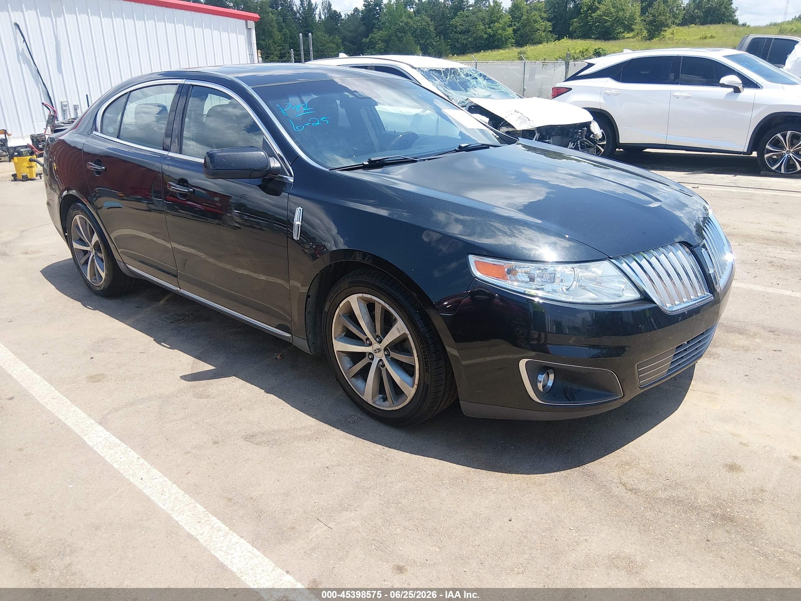 2011 Lincoln Mks VIN 1LNHL9DRXBG606824 IAAI salvage auction — Rear End, Salvage (Mississippi), sold $1,300 on 2026-09-23 (photo 1)