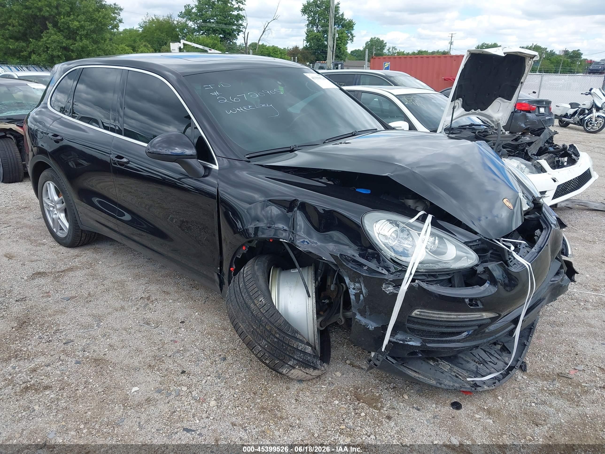 2011 Porsche Cayenne VIN WP1AB2A24BLA46392 — IAAI salvage auction photo