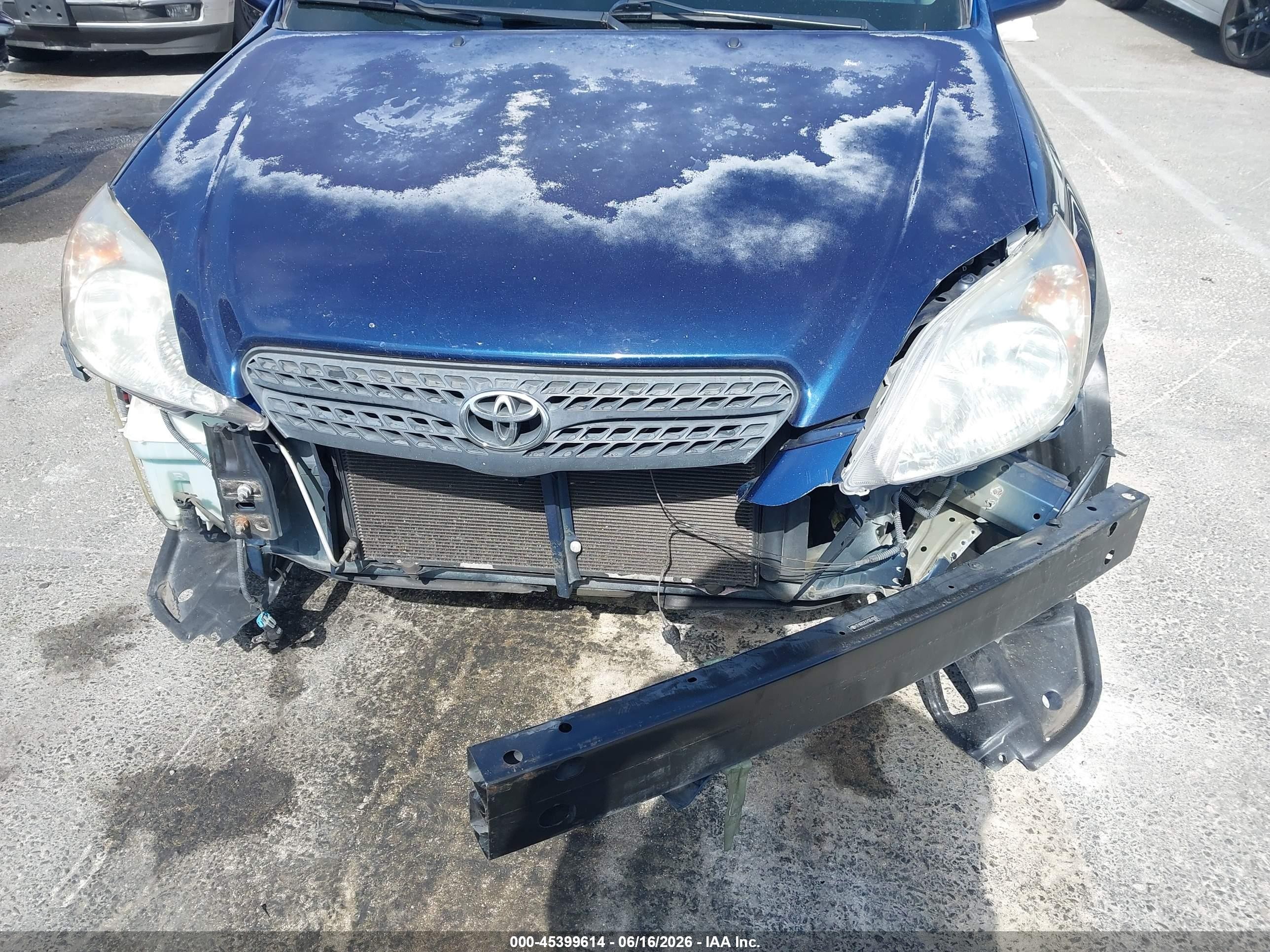 2007 Toyota Matrix VIN 2T1KR32EX7C651936 IAAI salvage auction — Front End, Salvage (California), sold $700 on 2026-07-02 (photo 6)