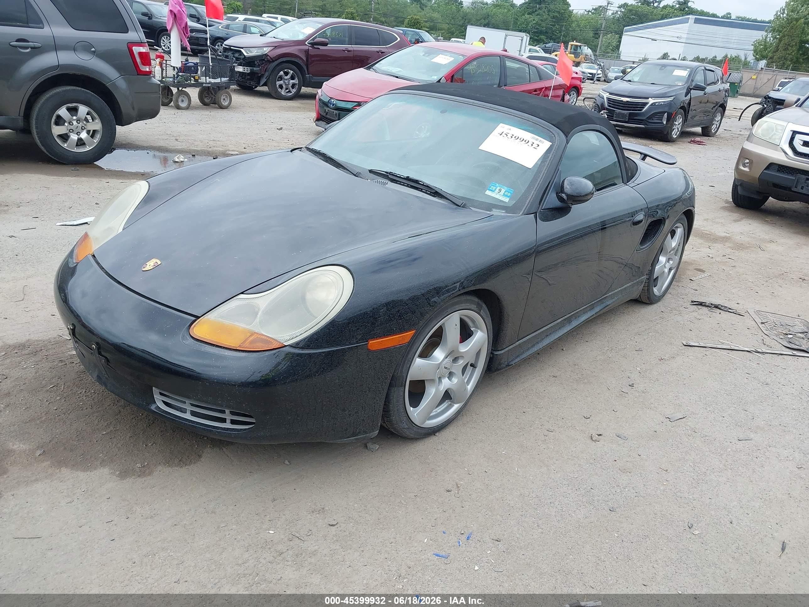 1998 Porsche Boxster VIN WP0CA2981WU623689 IAAI salvage auction — Normal Wear, Original (New Hampshire), sold $1,550 on 2026-07-01 (photo 2)