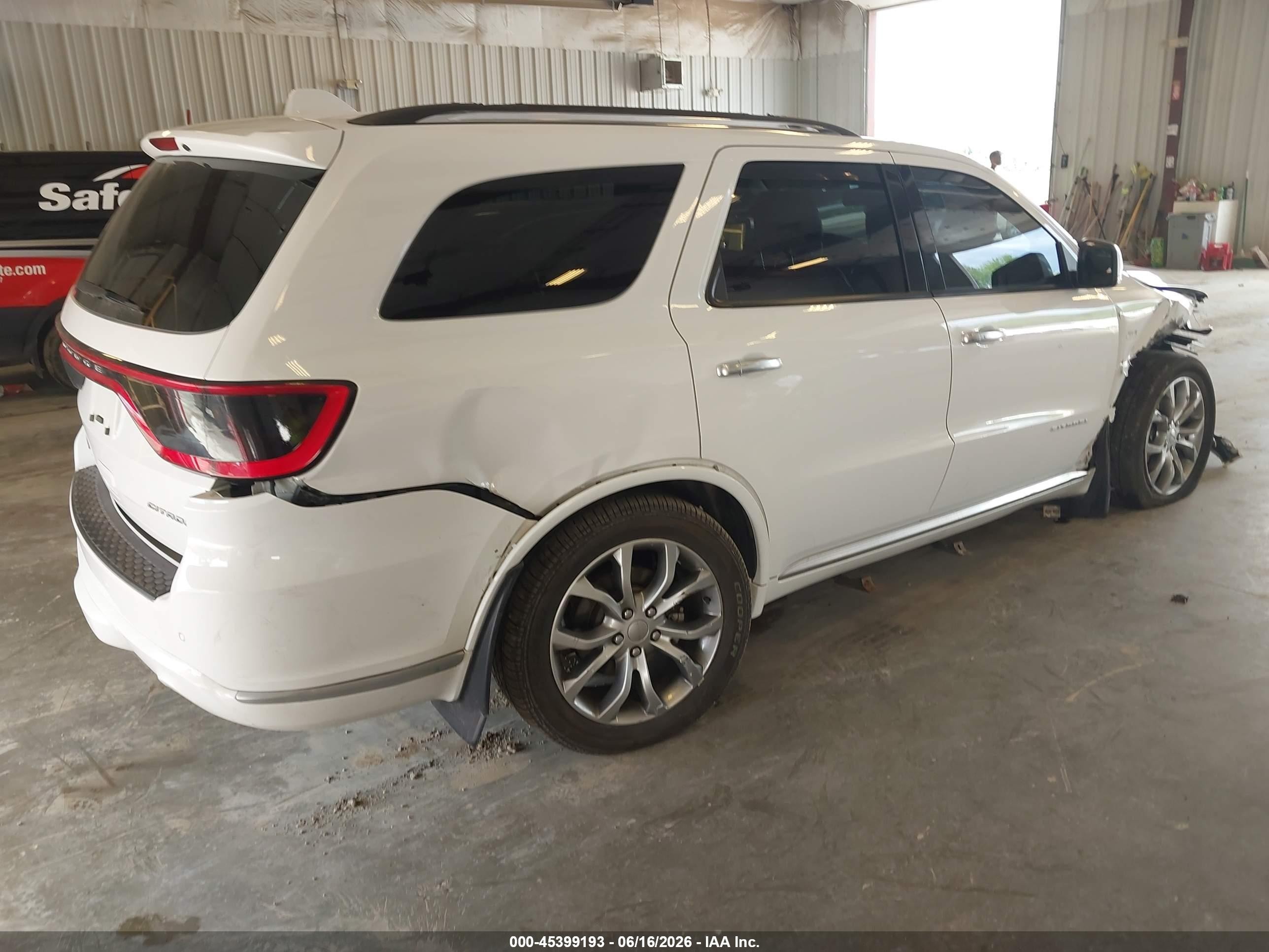 2016 Dodge Durango VIN 1C4SDJET0GC506961 IAAI salvage auction — Front End, Salvage (Michigan), sold $3,275 on 2026-09-08 (photo 4)