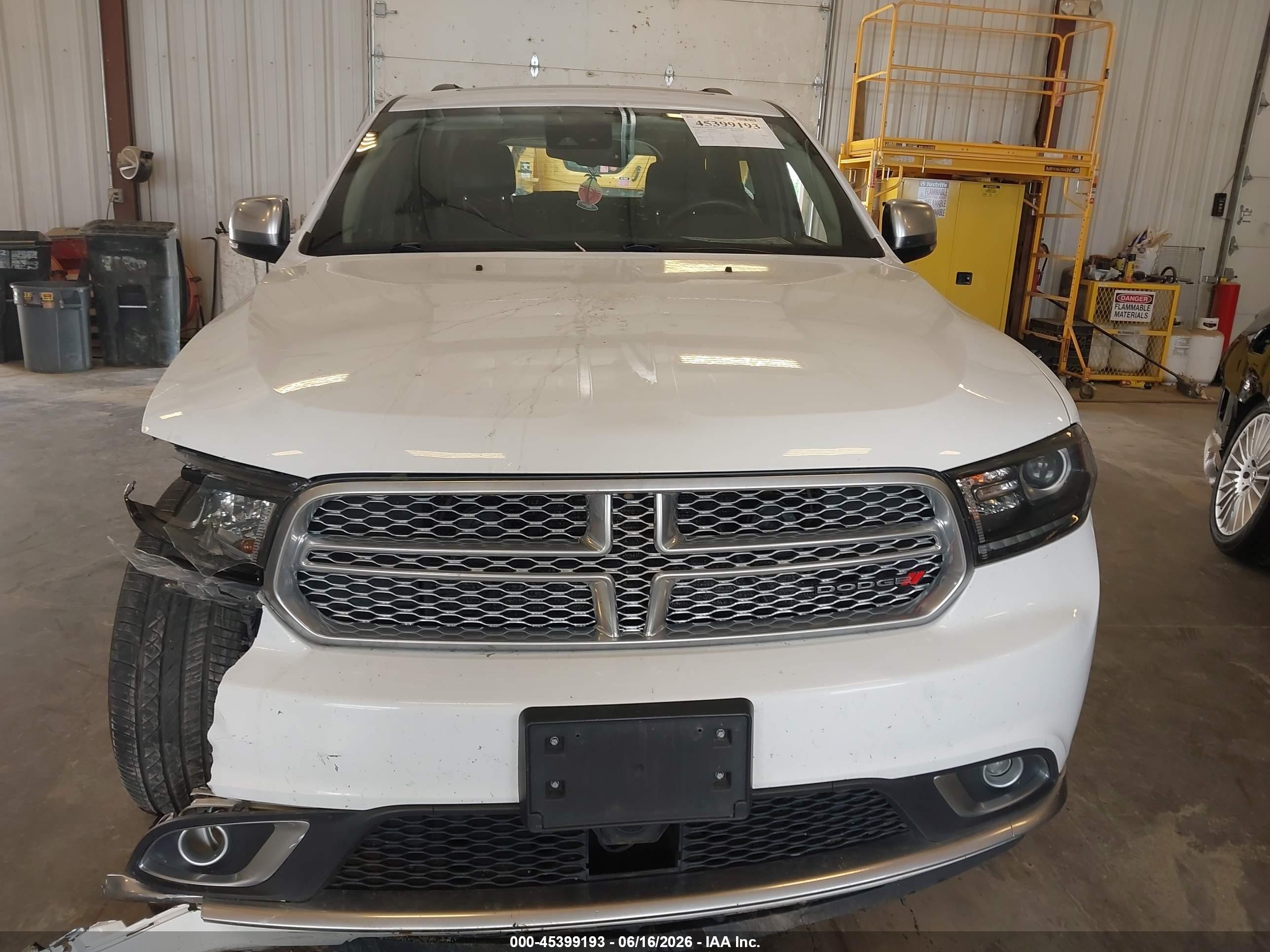2016 Dodge Durango VIN 1C4SDJET0GC506961 IAAI salvage auction — Front End, Salvage (Michigan), sold $3,275 on 2026-09-08 (photo 6)