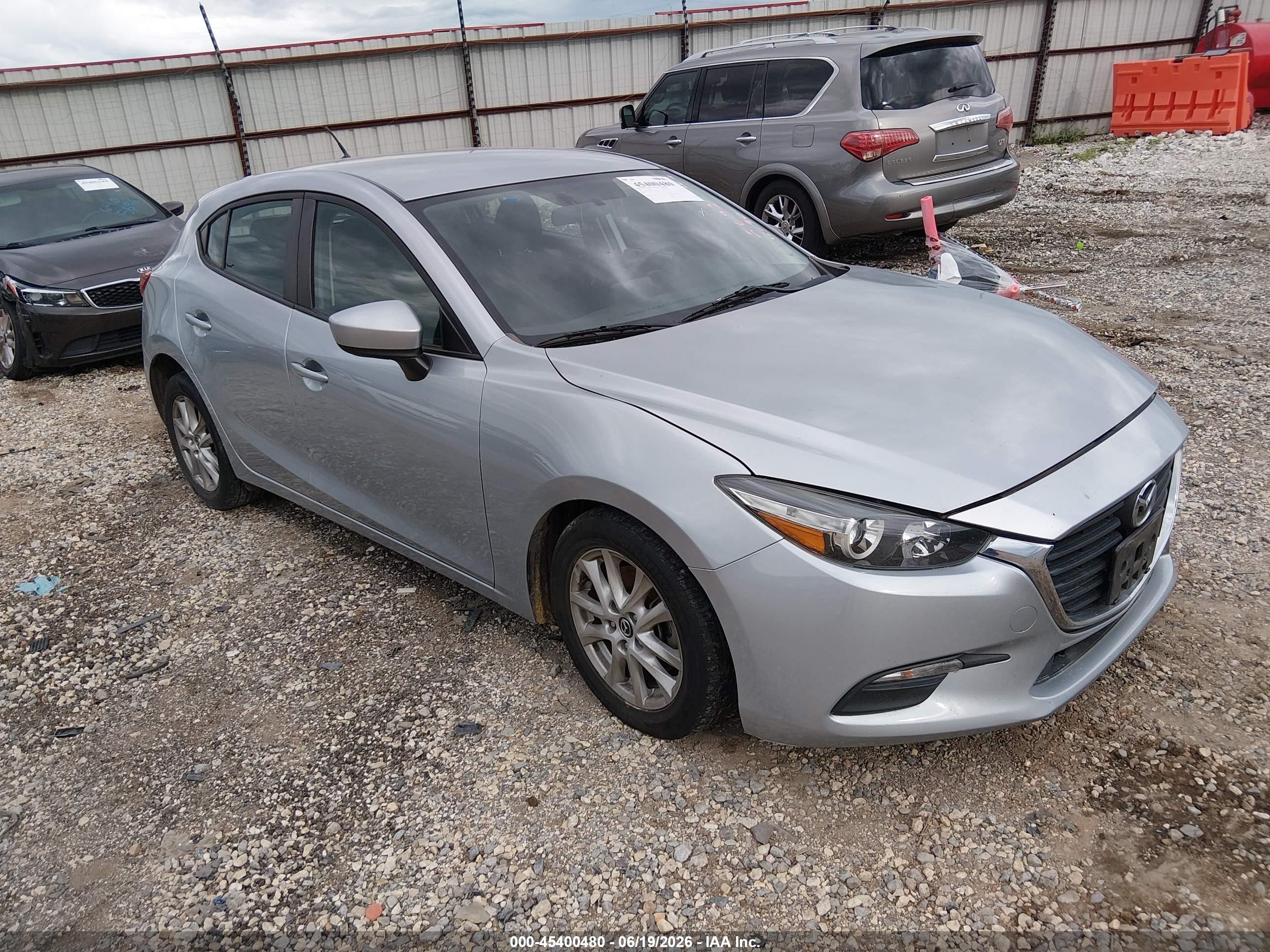 2017 Mazda 3 VIN 3MZBN1K7XHM145692 IAAI salvage auction — Unknown, Wait Title, sold $1,900 on 2026-09-20 (photo 1)