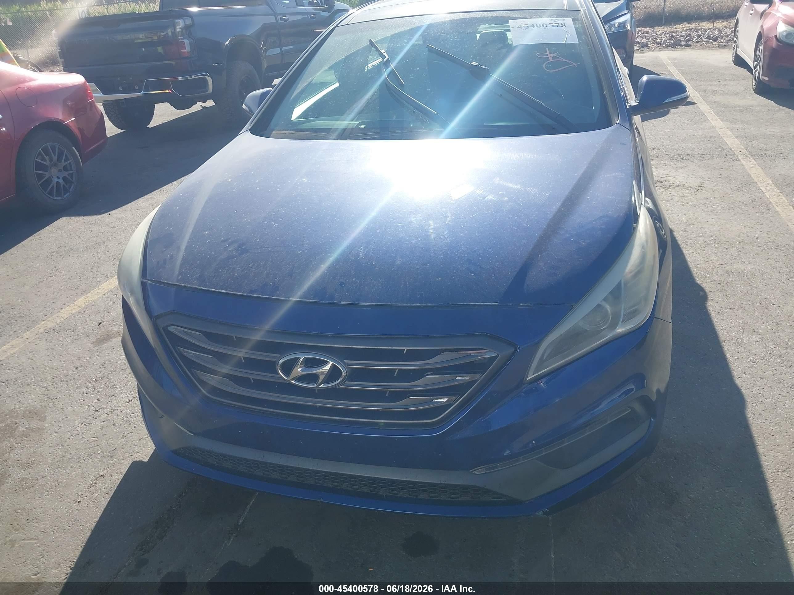 2015 Hyundai Sonata VIN 5NPE34AF1FH105780 IAAI salvage auction — Normal Wear, Clear (Idaho), sold $650 on 2026-07-09 (photo 6)