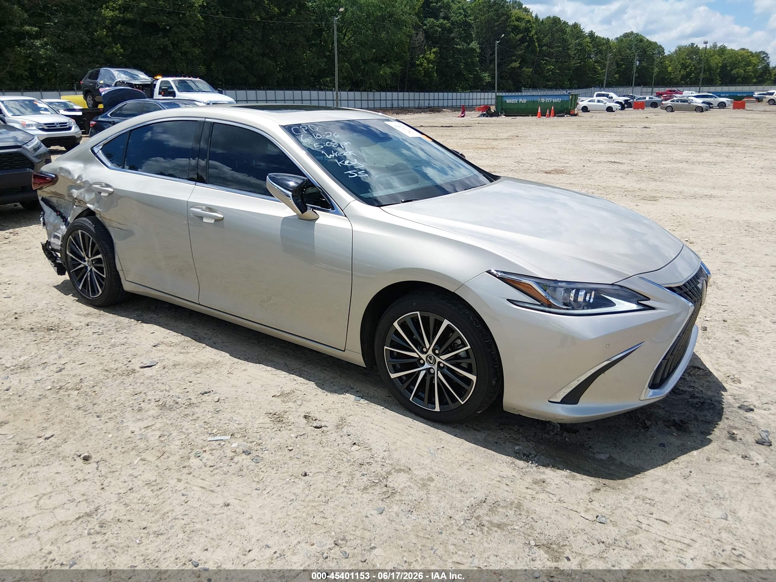 2024 Lexus ES 350 VIN 58ADZ1B12RU168770 — IAAI salvage auction photo