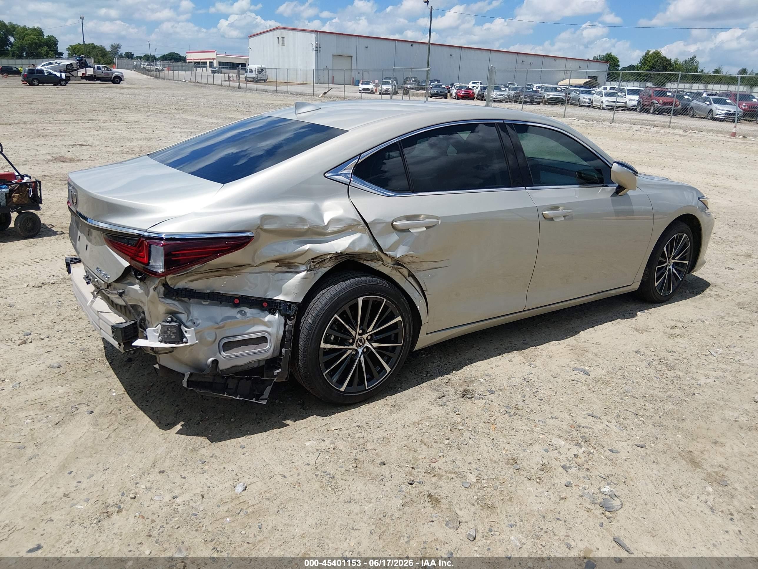 2024 Lexus ES 350 VIN 58ADZ1B12RU168770 IAAI salvage auction — Rear End, Salvage (Georgia), sold $23,000 on 2026-09-23 (photo 4)