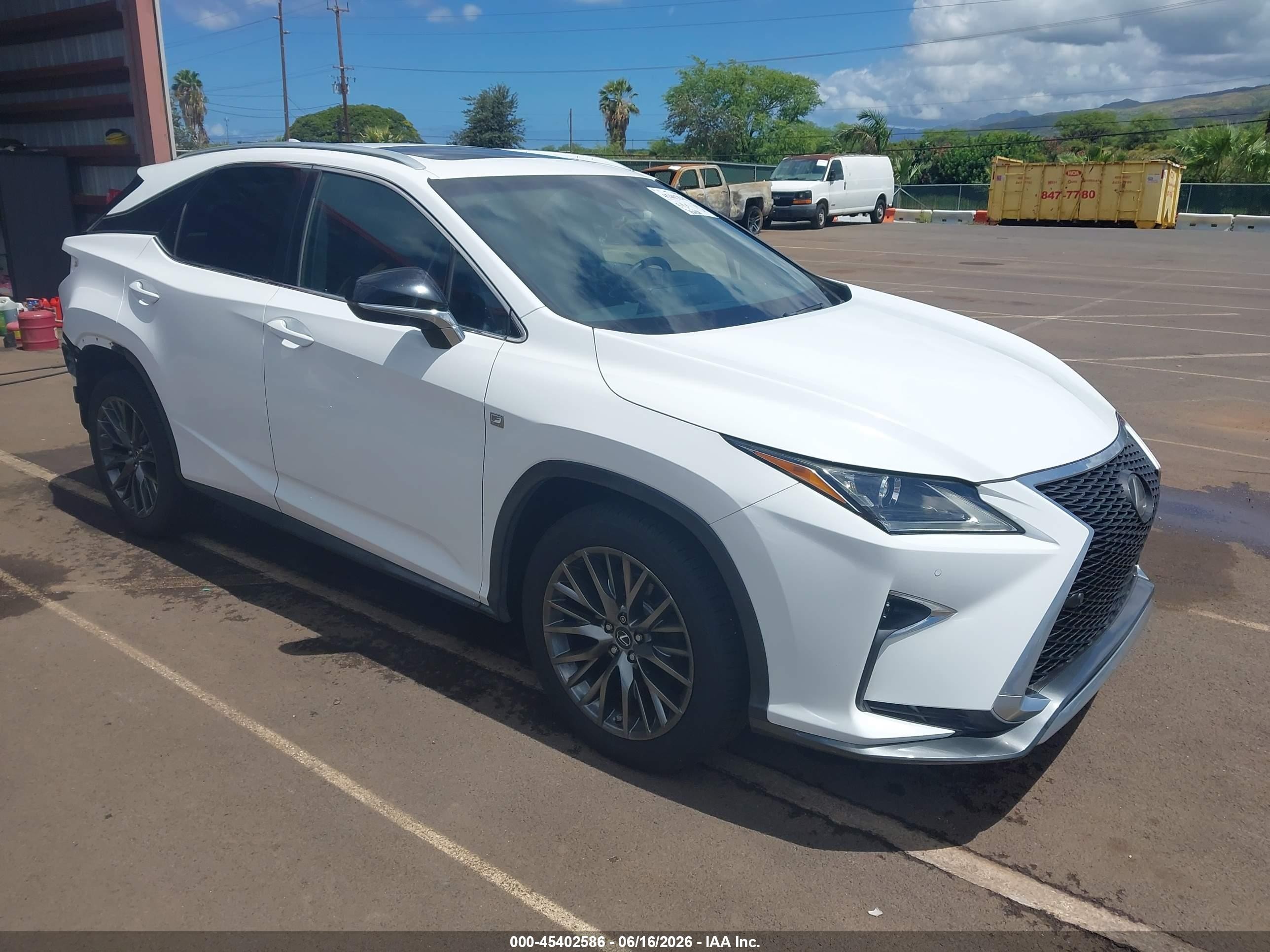 2018 Lexus RX 350 VIN 2T2ZZMCA6JC104956 — IAAI salvage auction photo
