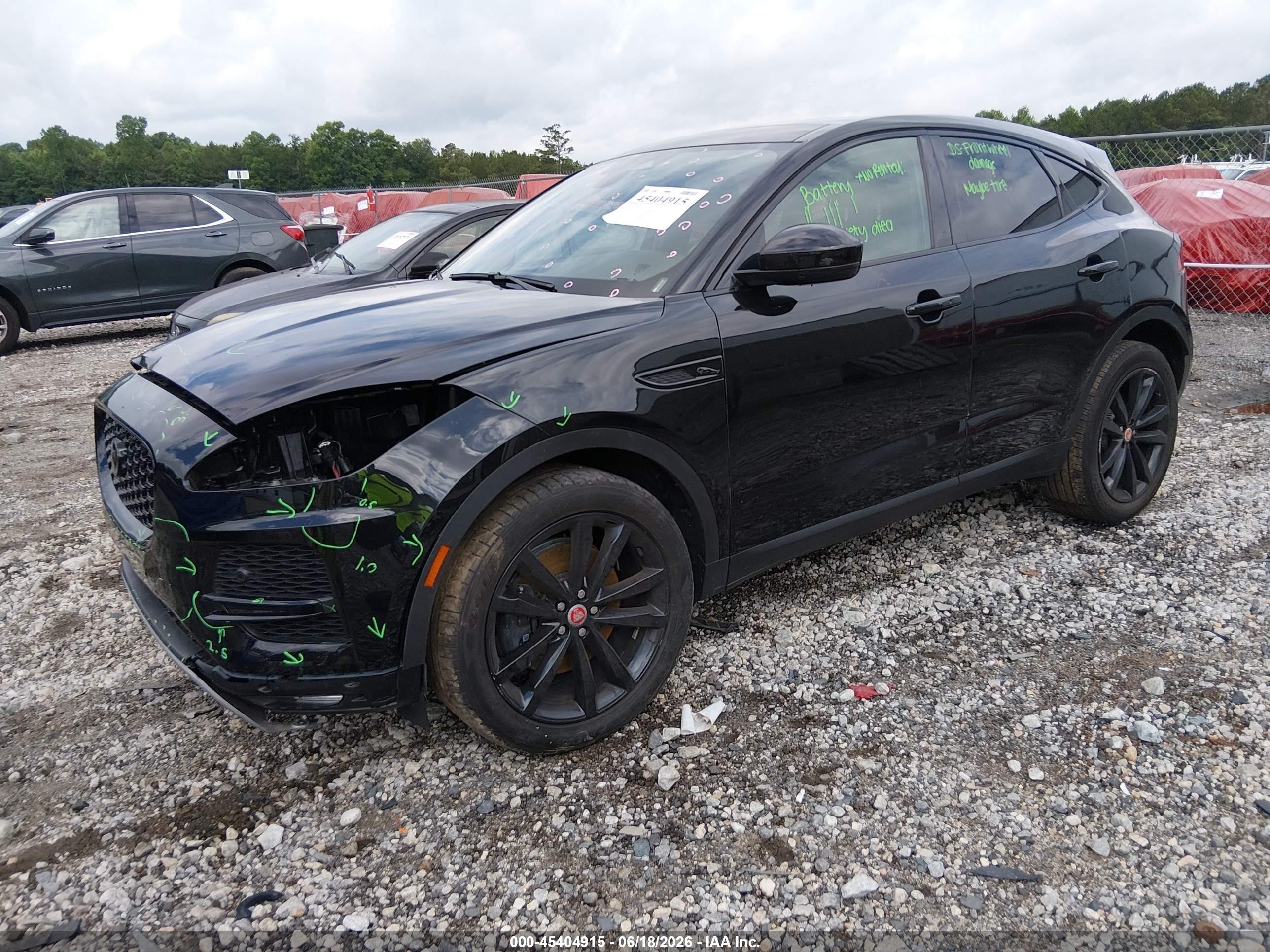 2022 Jaguar E-pace VIN SADFP2FX7N1029359 IAAI salvage auction — Front End, Salvage (Georgia), sold $5,700 on 2026-09-11 (photo 2)