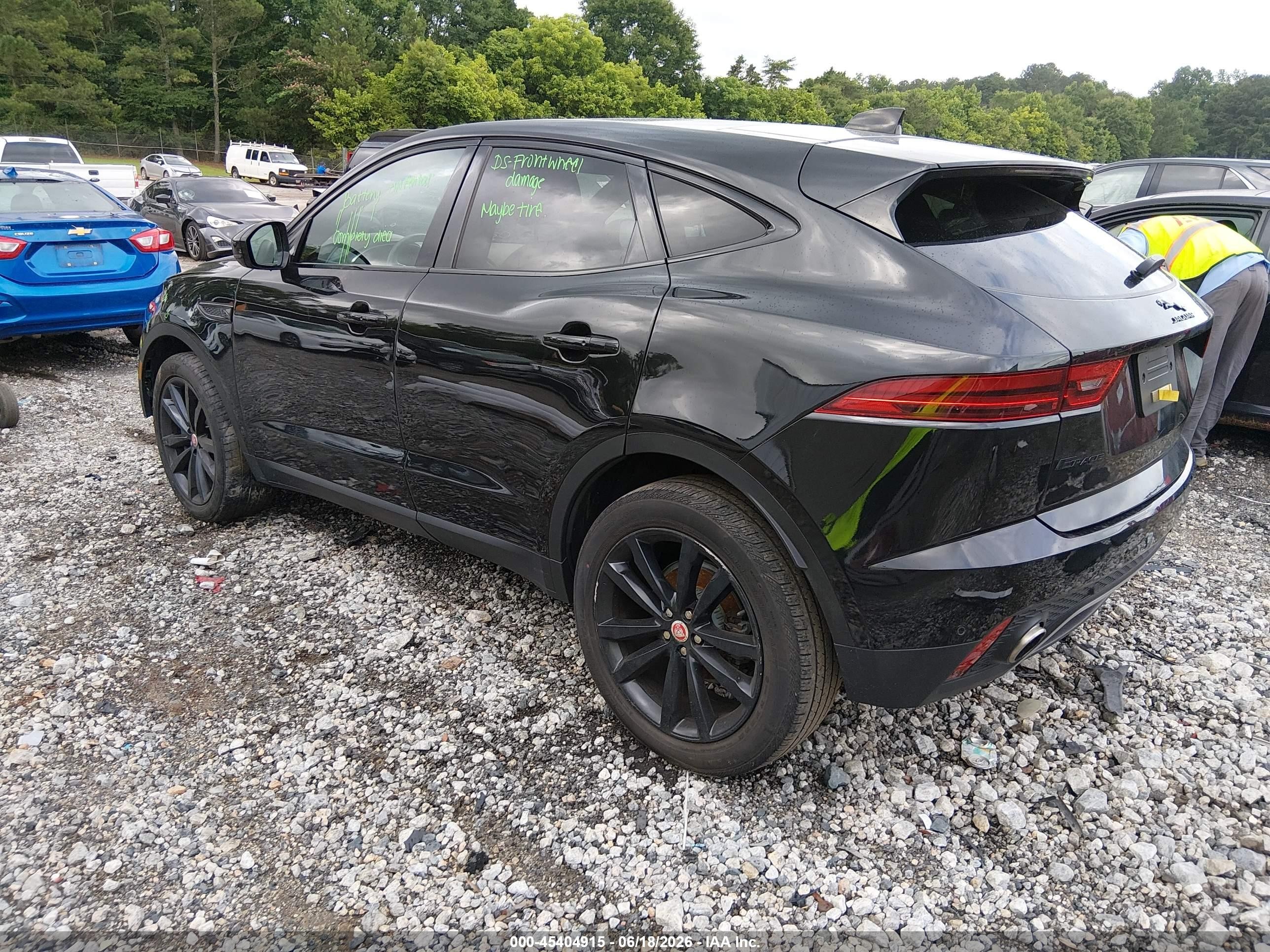2022 Jaguar E-pace VIN SADFP2FX7N1029359 IAAI salvage auction — Front End, Salvage (Georgia), sold $5,700 on 2026-09-11 (photo 3)