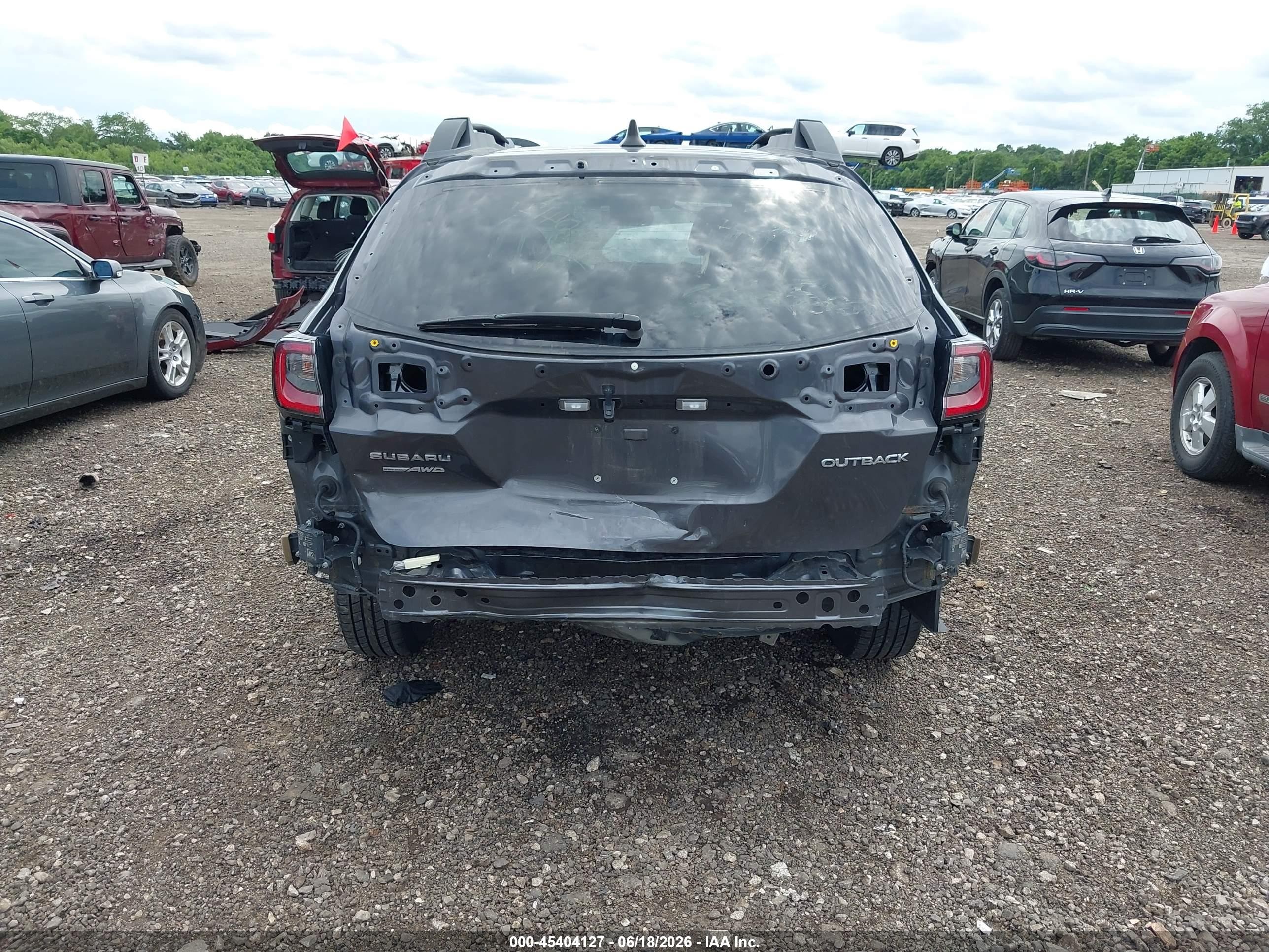 2020 Subaru Outback VIN 4S4BTACC7L3182368 IAAI salvage auction — Rear End, Salvage (Ohio), sold $4,300 on 2026-07-10 (photo 6)