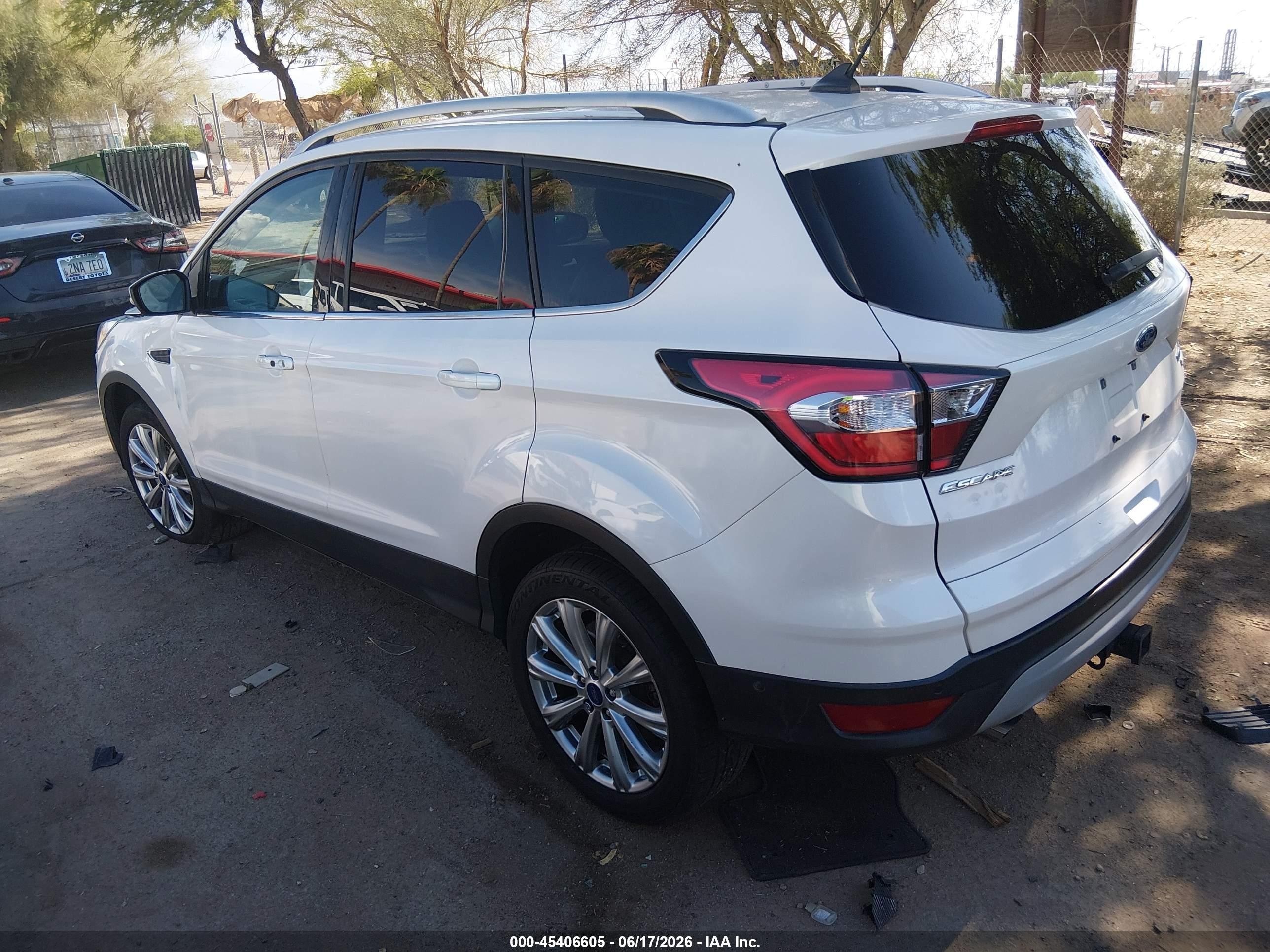 2018 Ford Escape VIN 1FMCU9J99JUD04940 IAAI salvage auction — Front End, Salvage (Arizona), sold $3,000 on 2026-07-09 (photo 3)