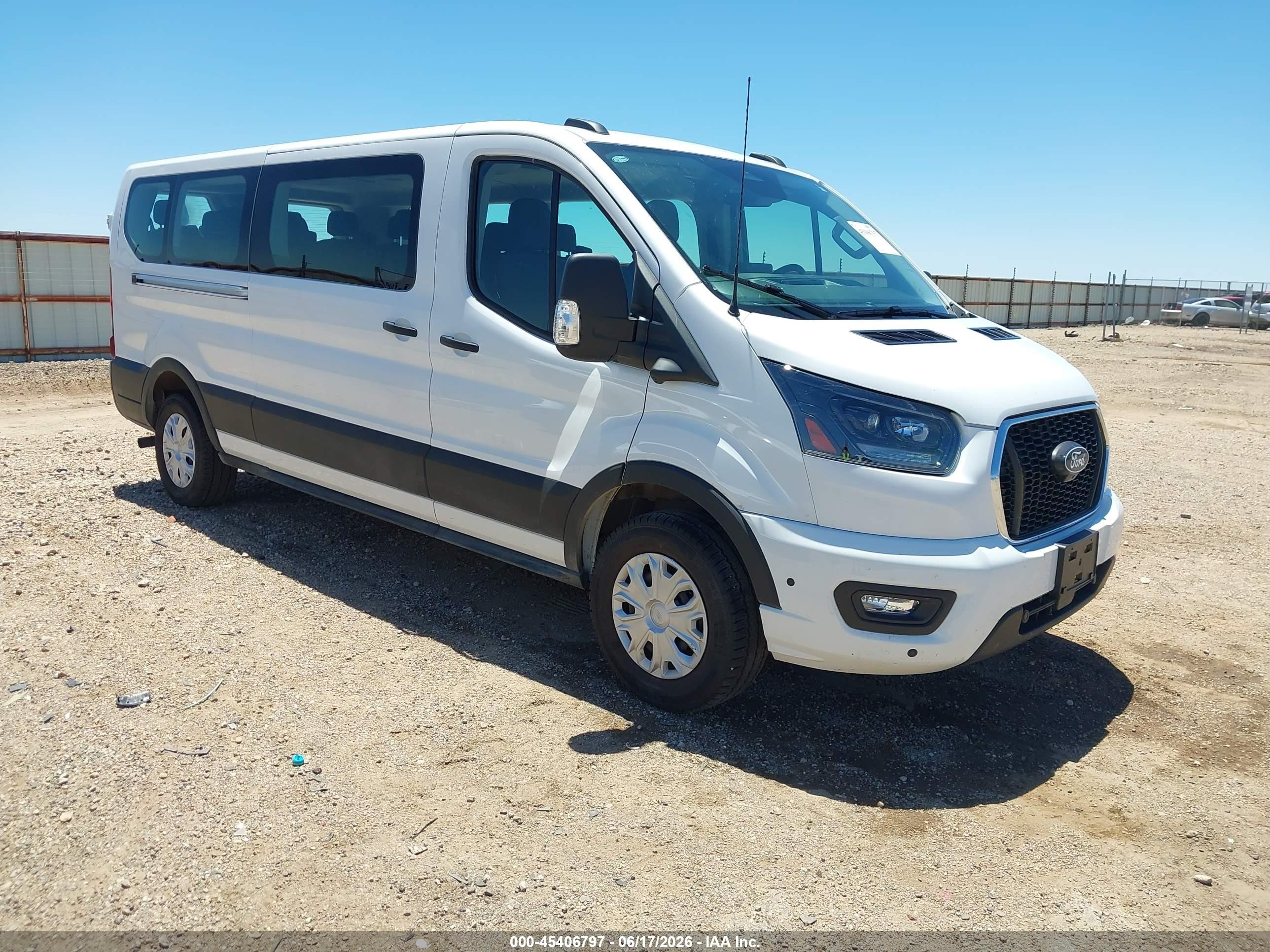 2026 Ford Transit-350 VIN 1FBAX2Y8XTKA07587 IAAI salvage auction — Side, Enterprise Vehicles Clear Only (Texas), sold $32,350 on 2026-07-07 (photo 1)