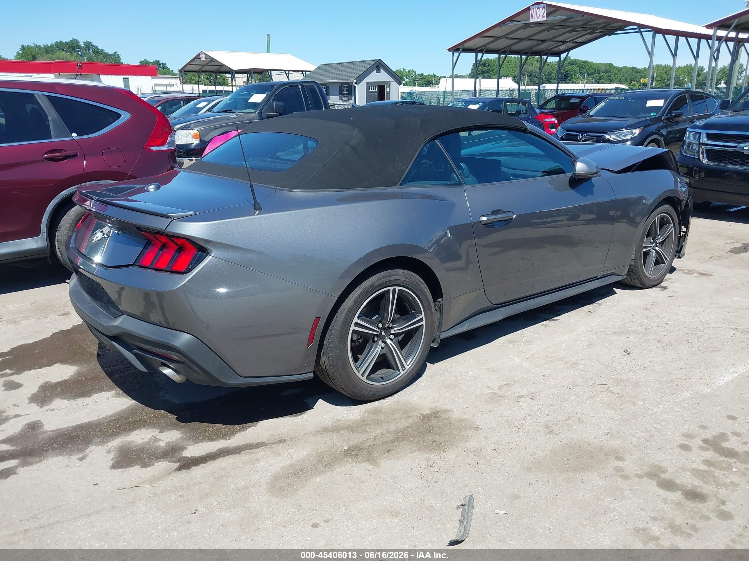 2024 Ford Mustang VIN 1FAGP8UH3R5120308 IAAI salvage auction — Front End, Salvage (Georgia), sold $7,200 on 2026-09-04 (photo 4)