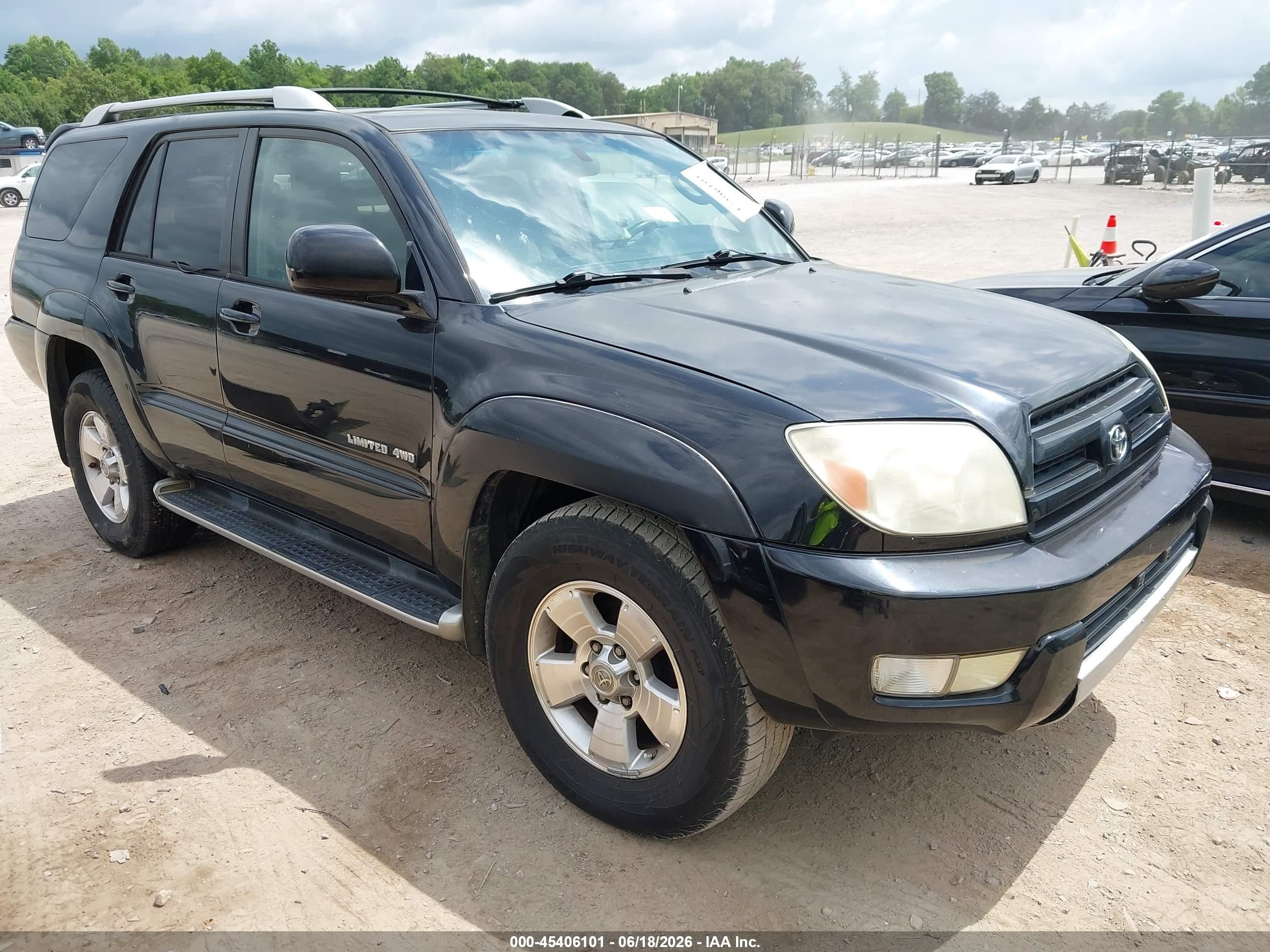 2004 Toyota 4Runner VIN JTEBU17R248021877 IAAI salvage auction — Theft, Clear (Tennessee), sold $3,400 on 2026-07-12 (photo 1)