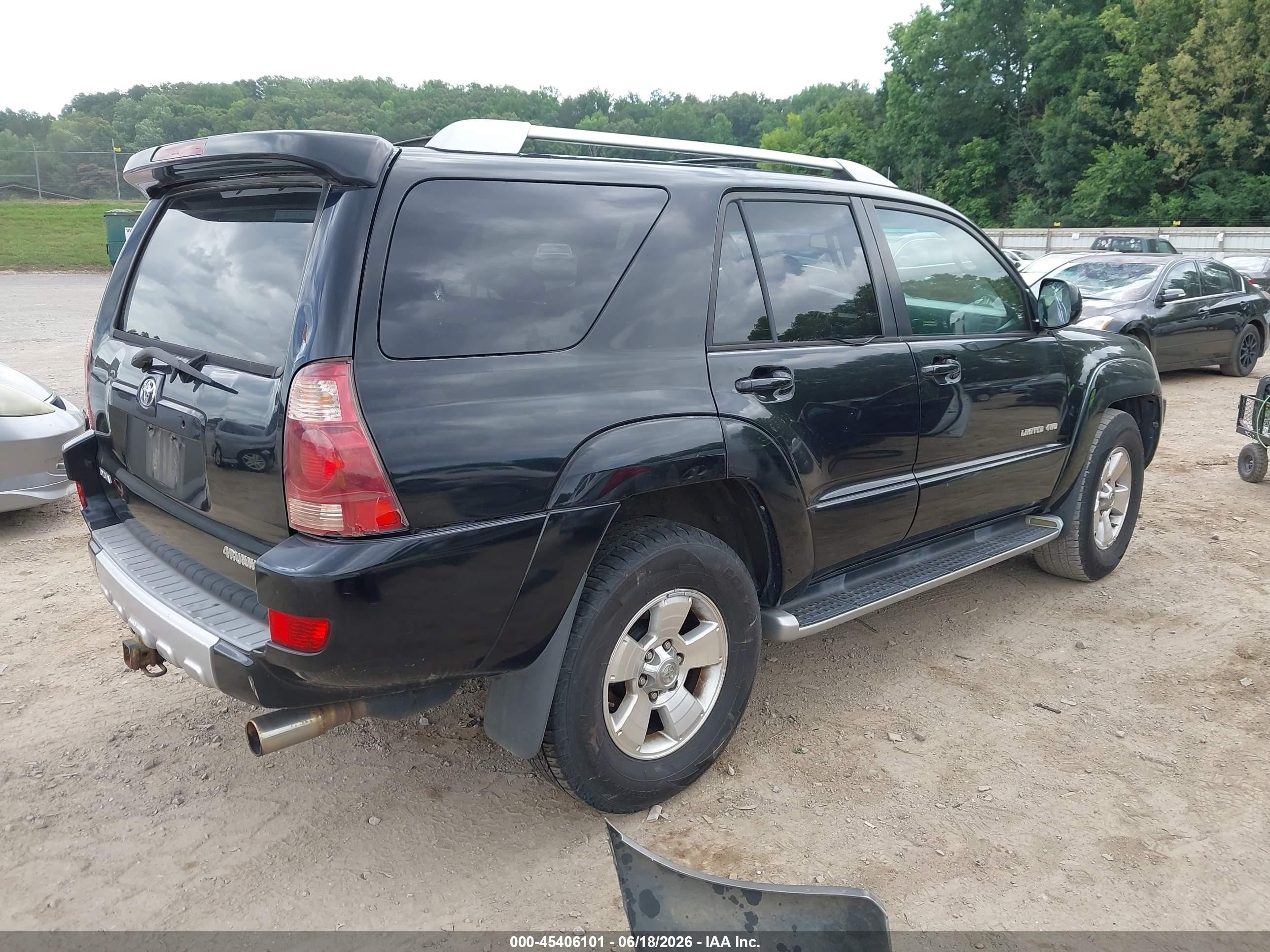 2004 Toyota 4Runner VIN JTEBU17R248021877 IAAI salvage auction — Theft, Clear (Tennessee), sold $3,400 on 2026-07-12 (photo 4)