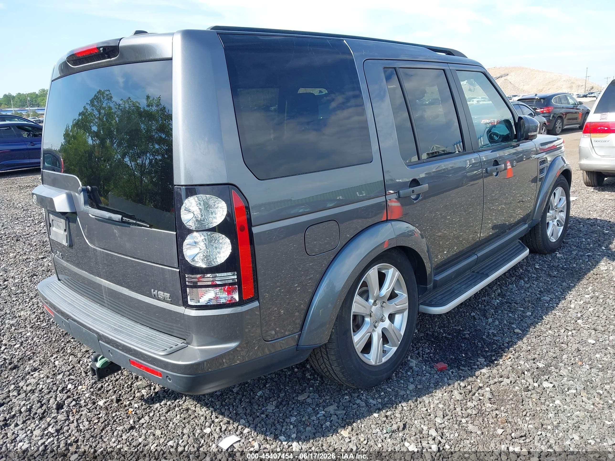 2016 Land Rover LR4 VIN SALAG2V68GA788726 IAAI salvage auction — Normal Wear, Clear (New York), sold $650 on 2026-06-30 (photo 4)