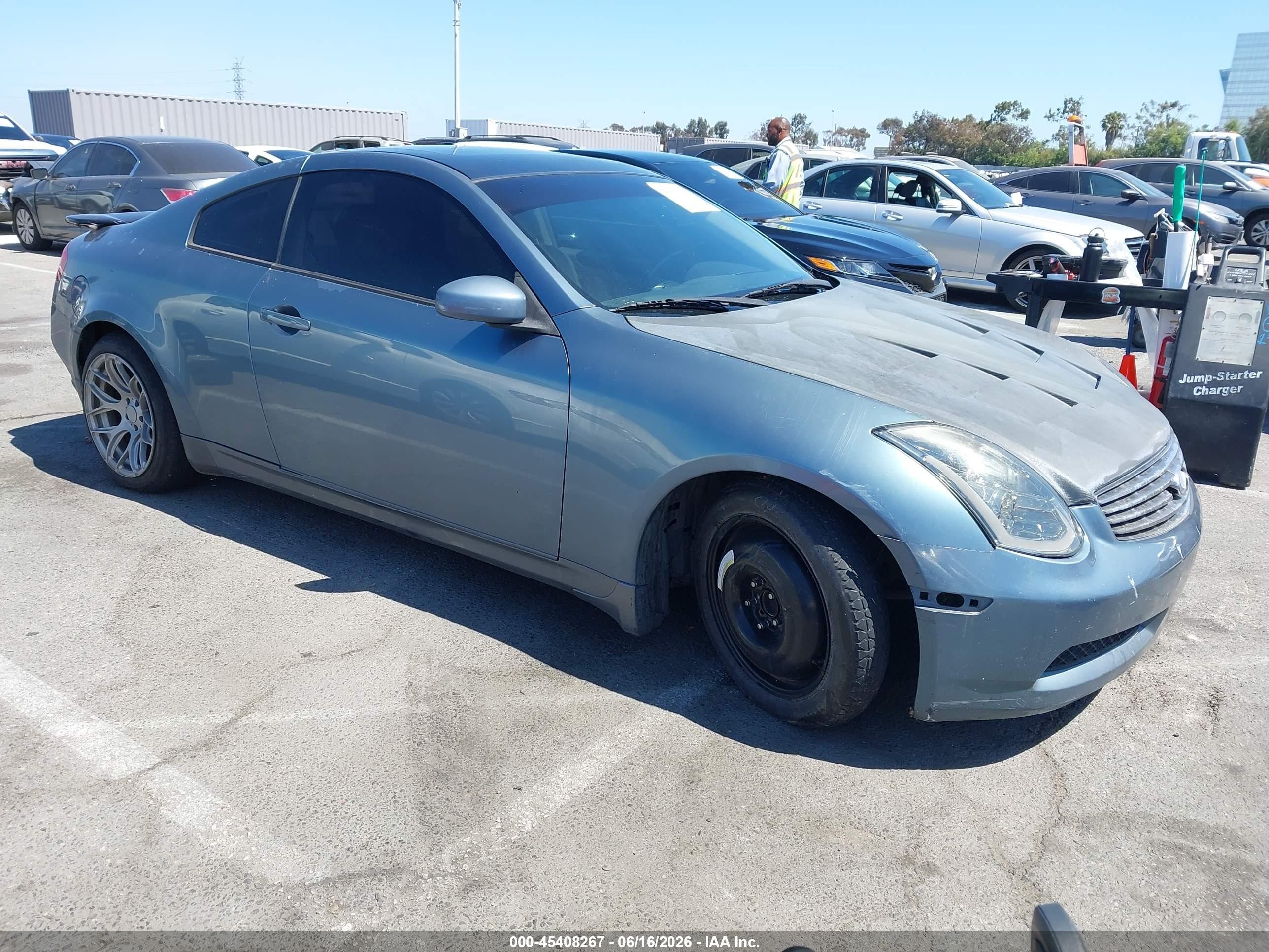 2005 Infiniti G35 VIN JNKCV54E45M415967 IAAI salvage auction — Normal Wear, Salvage (California), sold $650 on 2026-07-09 (photo 1)