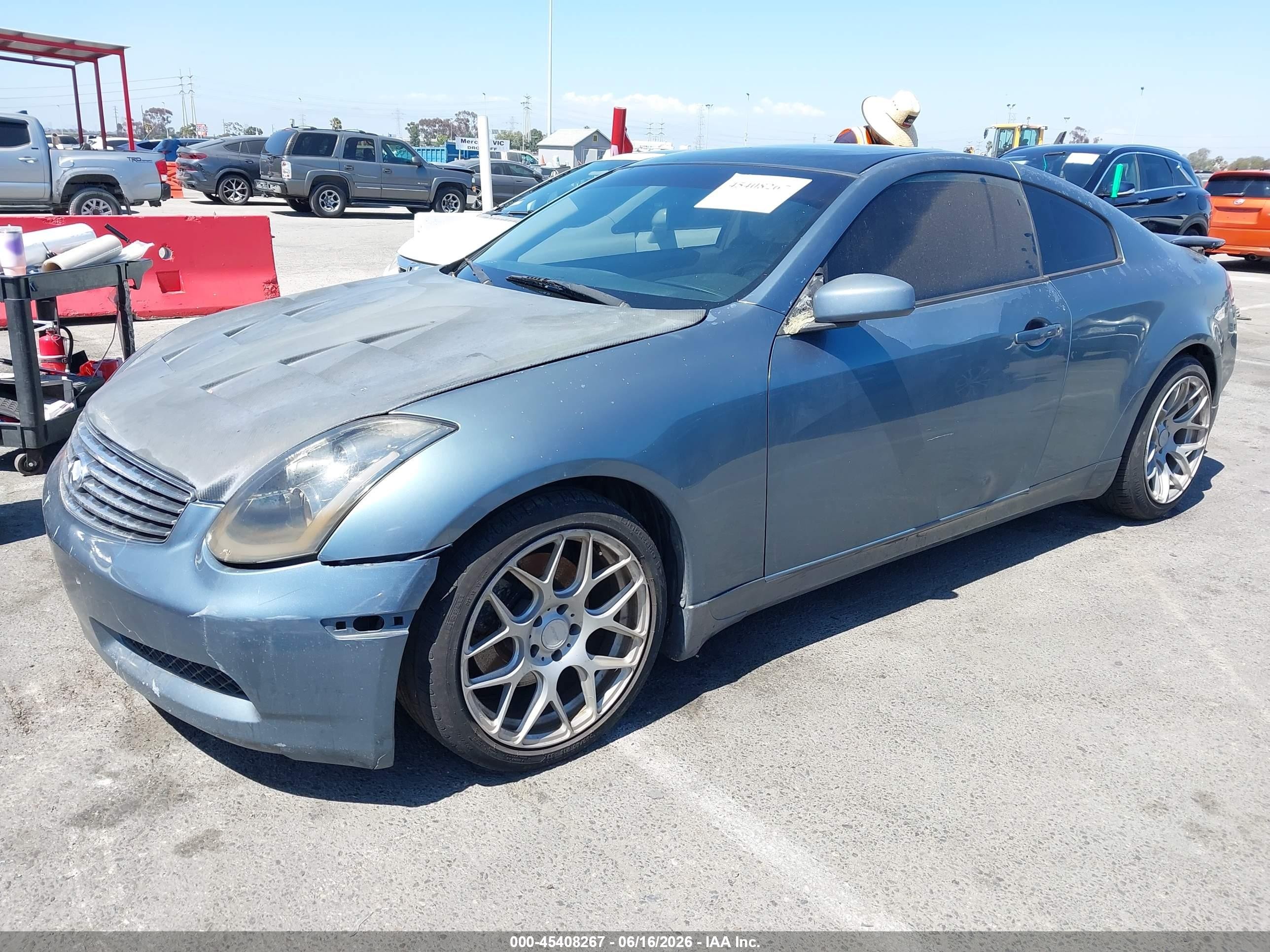 2005 Infiniti G35 VIN JNKCV54E45M415967 IAAI salvage auction — Normal Wear, Salvage (California), sold $650 on 2026-07-09 (photo 2)