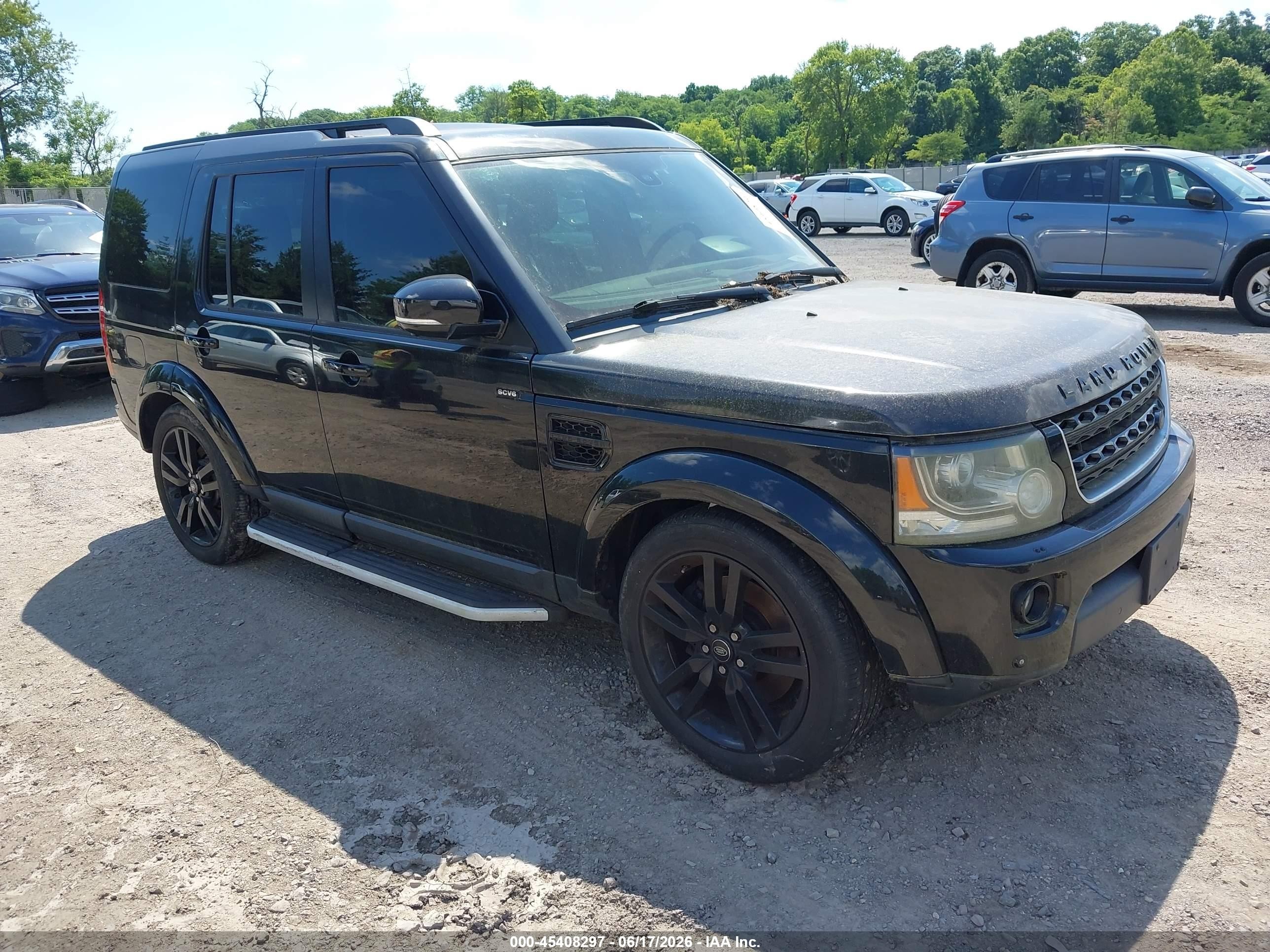 2015 Land Rover LR4 VIN SALAG2V6XFA750770 IAAI salvage auction — Normal Wear, Clear (New Jersey), sold $1,100 on 2026-06-30 (photo 1)