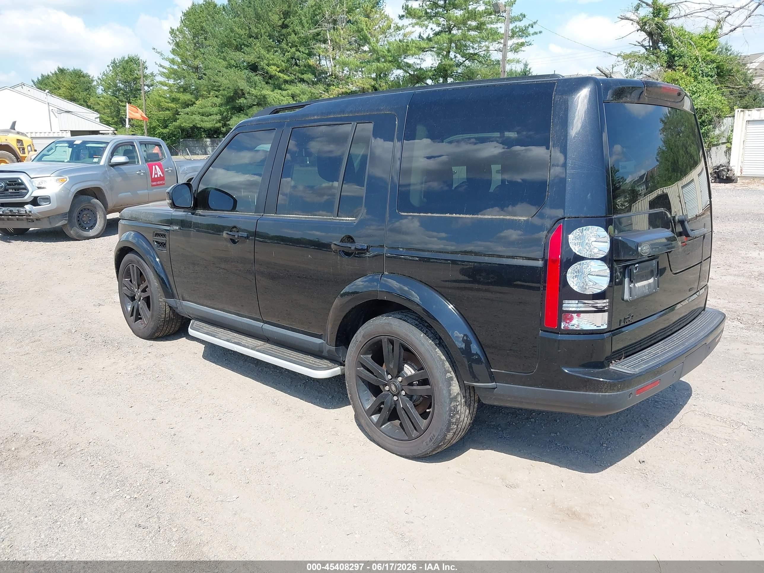 2015 Land Rover LR4 VIN SALAG2V6XFA750770 IAAI salvage auction — Normal Wear, Clear (New Jersey), sold $1,100 on 2026-06-30 (photo 3)