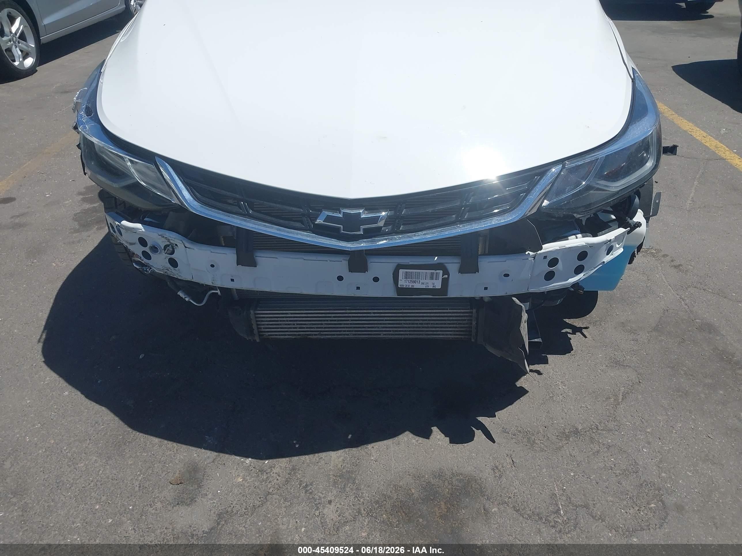 2017 Chevrolet Cruze VIN 1G1BF5SM5H7257543 IAAI salvage auction — Front End, Salvage (Utah), sold $3,450 on 2026-07-09 (photo 6)