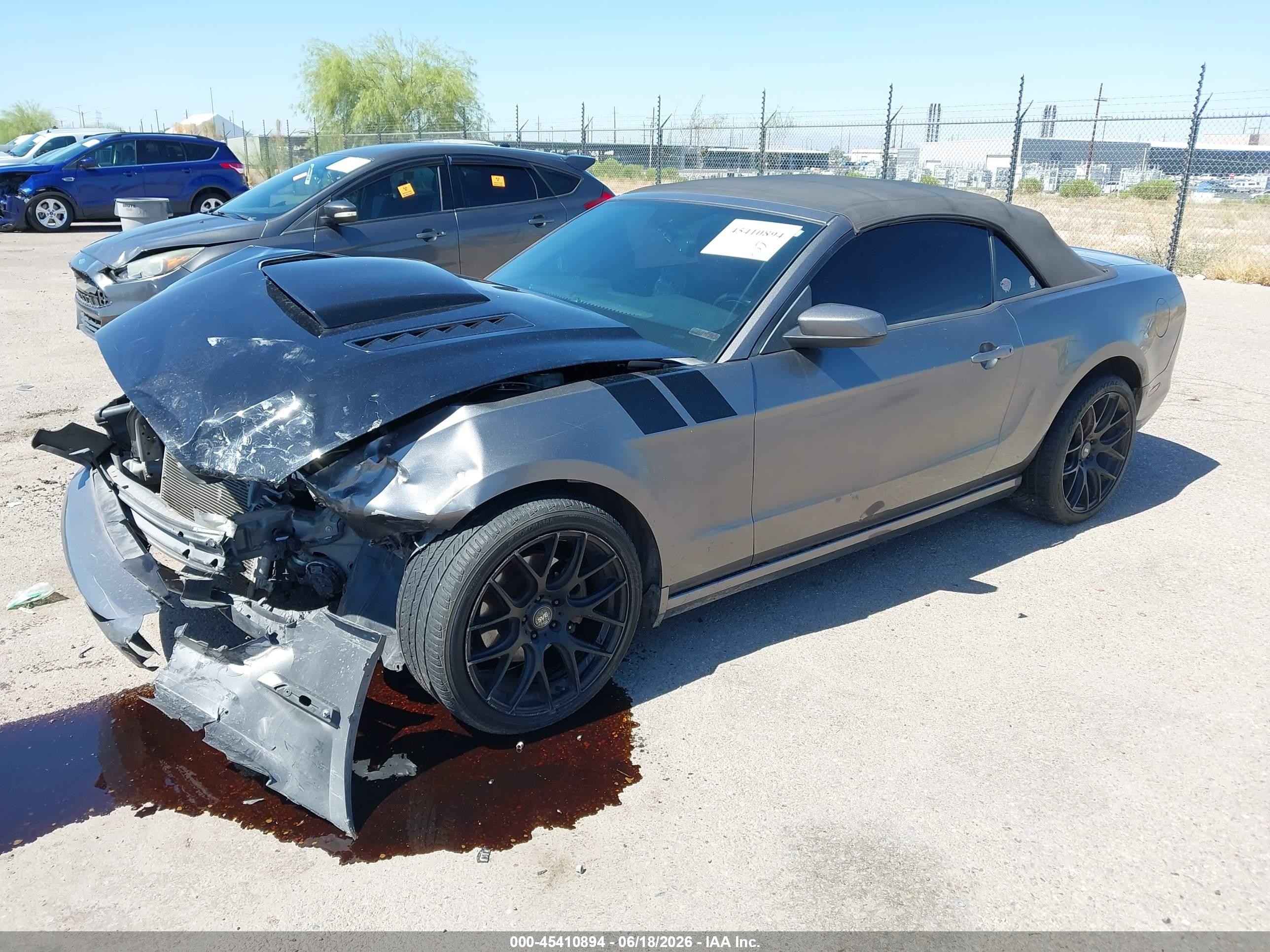 2014 Ford Mustang VIN 1ZVBP8EM8E5328515 IAAI salvage auction — Front End, Salvage (Arizona), sold $325 on 2026-07-09 (photo 2)