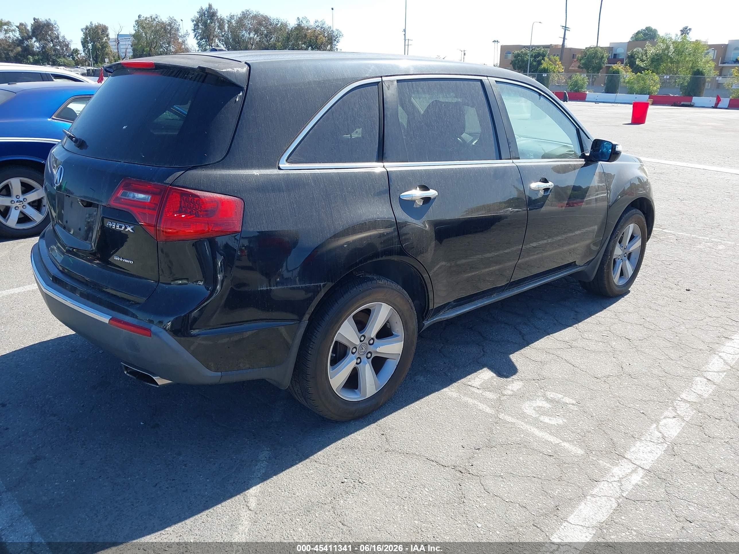 2011 Acura MDX VIN 2HNYD2H44BH546450 IAAI salvage auction — Normal Wear, Clear - Dealer Only (California), sold $1,300 on 2026-07-06 (photo 4)