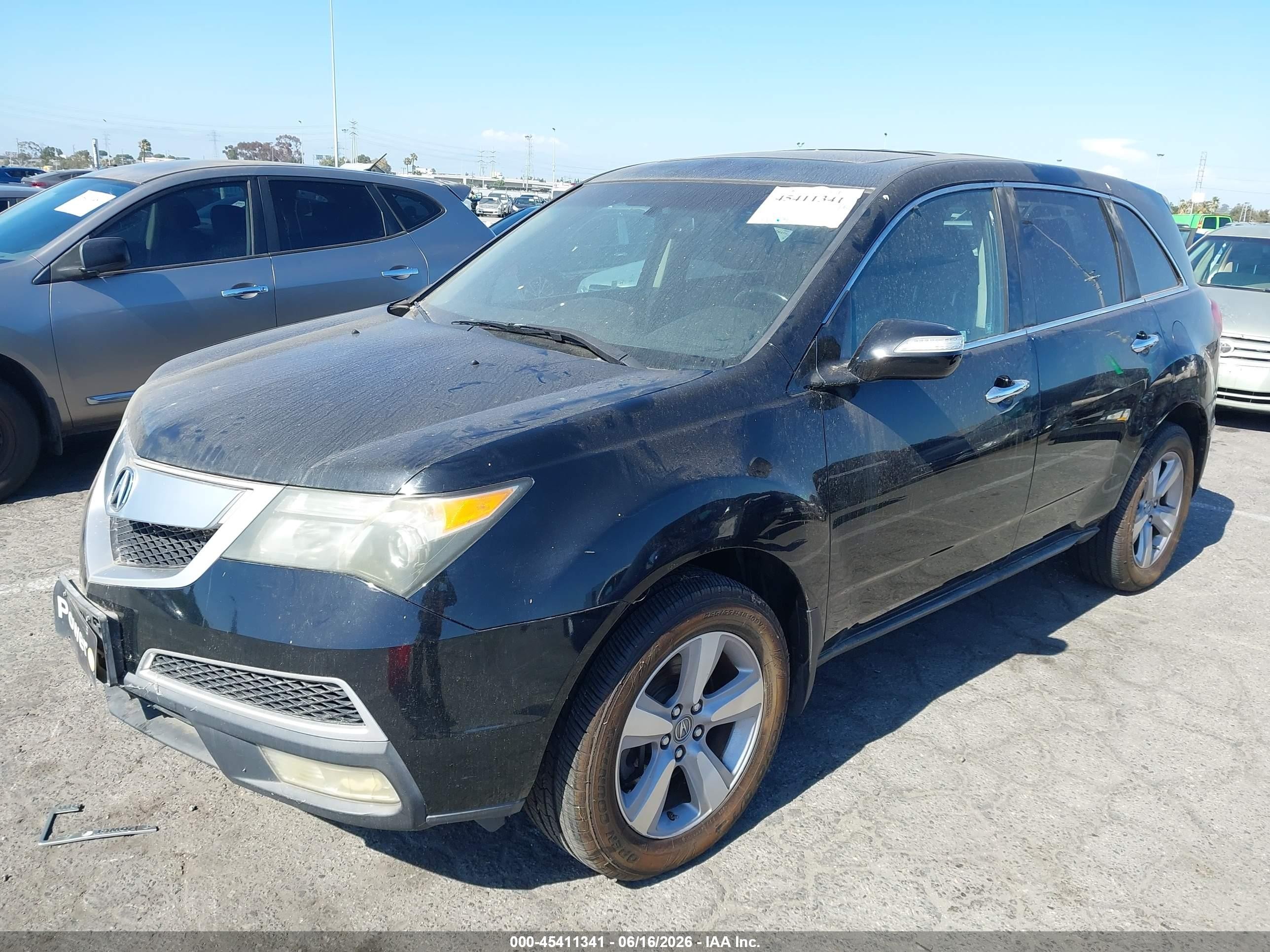 2011 Acura MDX VIN 2HNYD2H44BH546450 IAAI salvage auction — Normal Wear, Clear - Dealer Only (California), sold $1,300 on 2026-07-06 (photo 6)