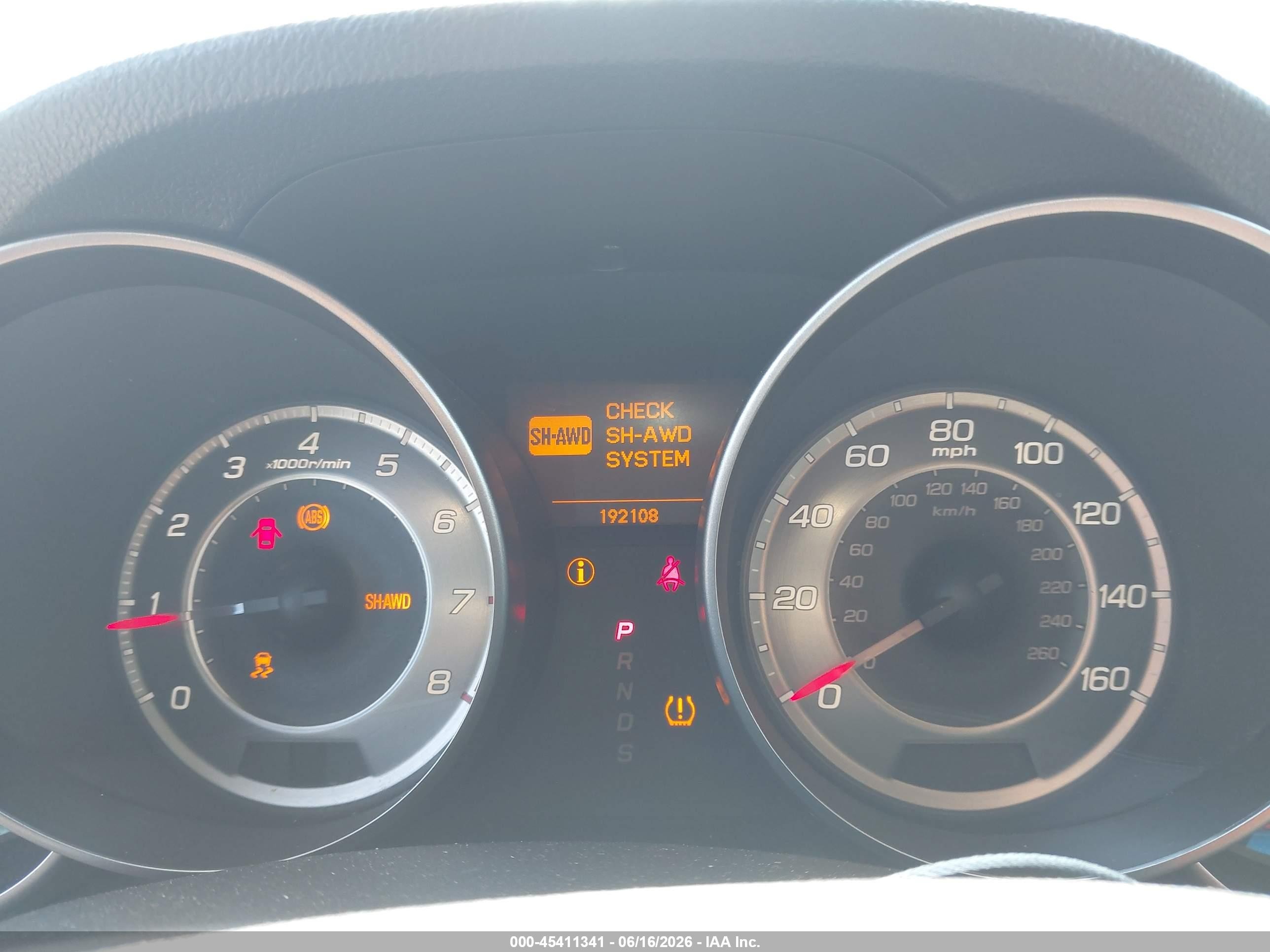 2011 Acura MDX VIN 2HNYD2H44BH546450 IAAI salvage auction — Normal Wear, Clear - Dealer Only (California), sold $1,300 on 2026-07-06 (photo 7)