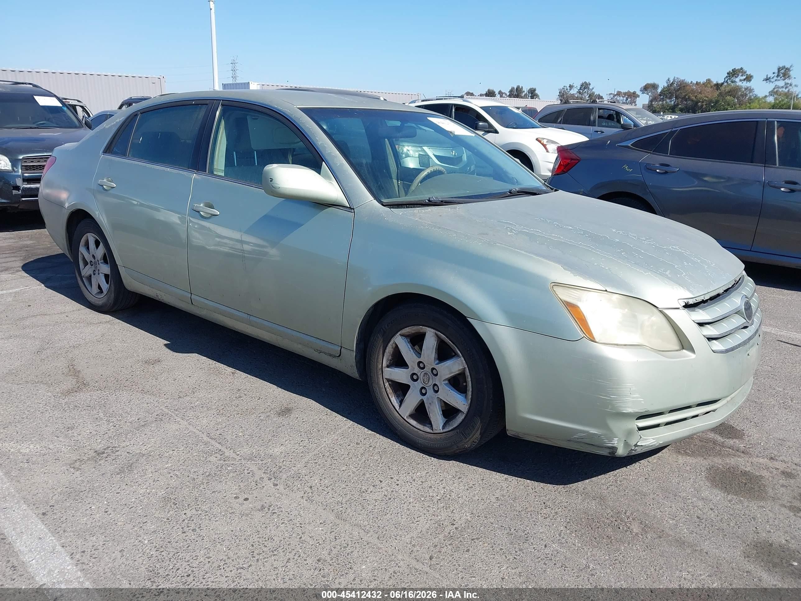 2006 Toyota Avalon VIN 4T1BK36B36U073616 IAAI salvage auction — Normal Wear, Clear - Dealer Only (California), sold $475 on 2026-07-09 (photo 1)