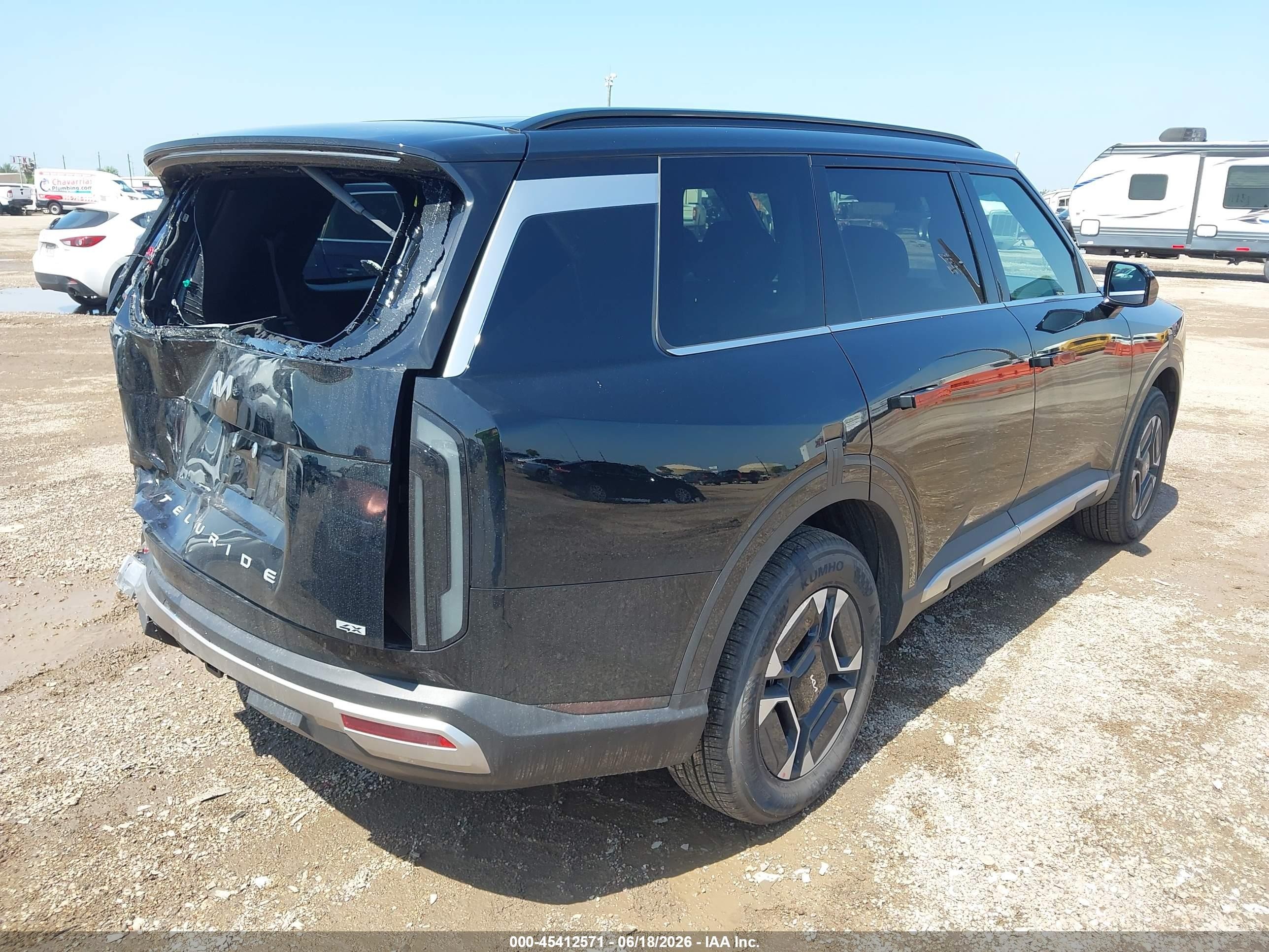 2027 Kia Telluride VIN 5XYPCESA7VG028033 IAAI salvage auction — Rear End, Original (Texas), sold $20,100 on 2026-09-25 (photo 4)