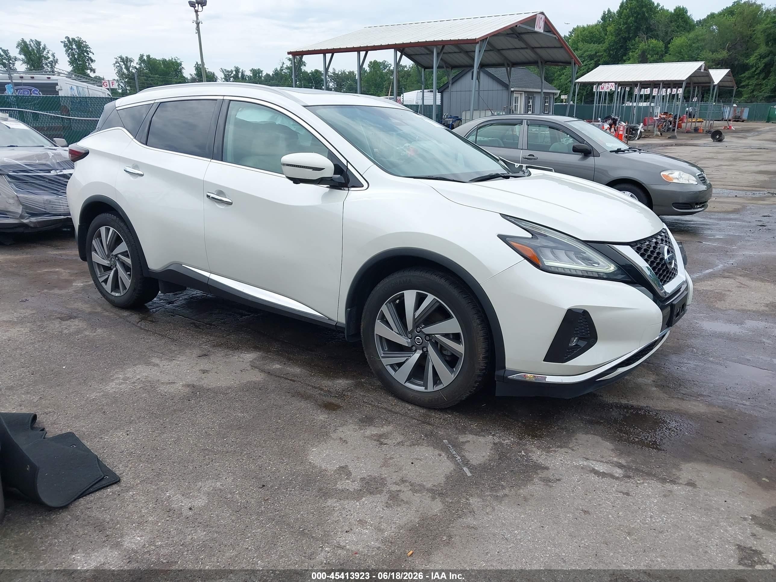 2019 Nissan Murano VIN 5N1AZ2MSXKN152516 IAAI salvage auction — Front End, Salvage - Greater Than 75% (Maryland), sold $2,850 on 2026-07-11 (photo 1)