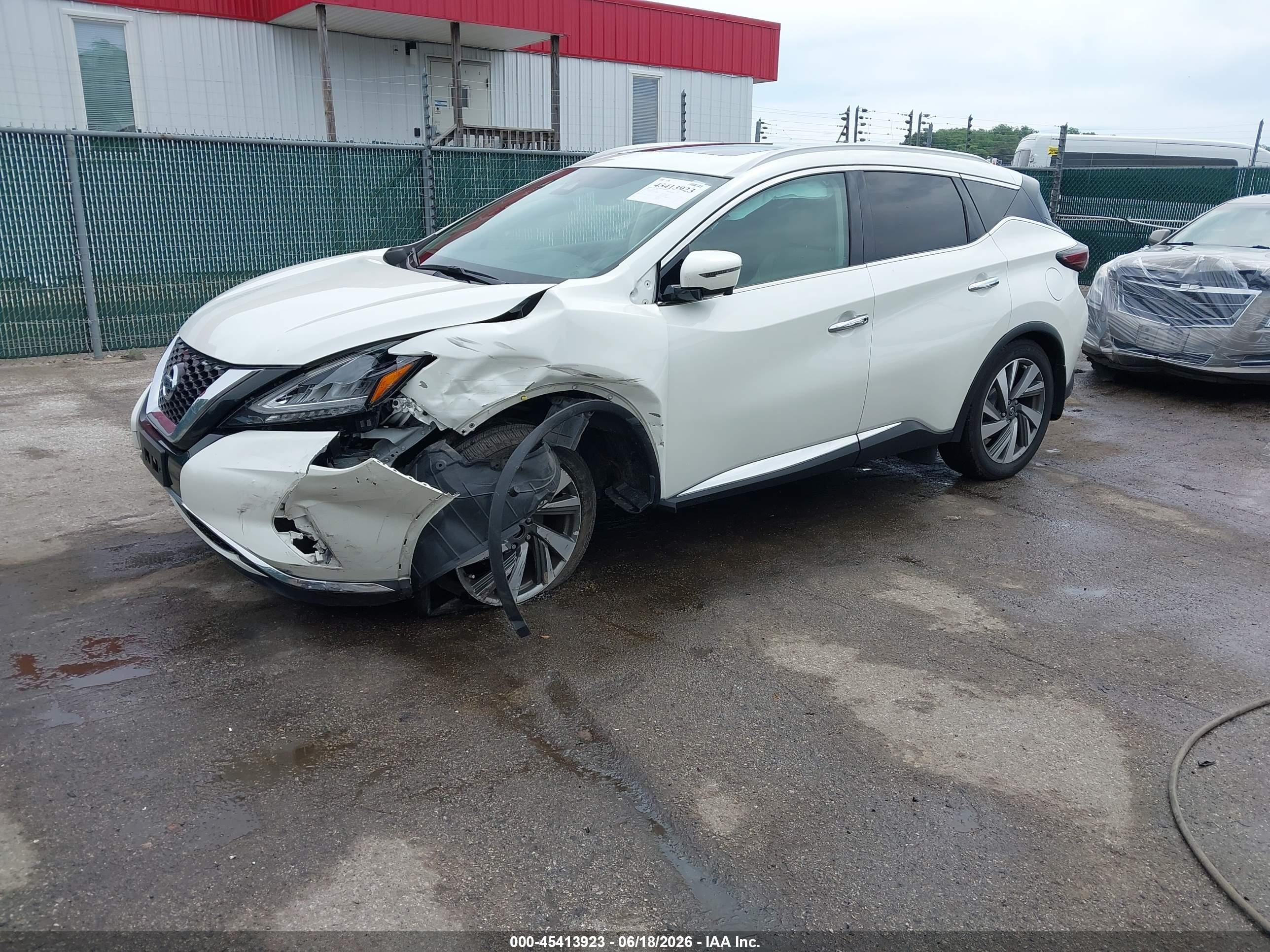 2019 Nissan Murano VIN 5N1AZ2MSXKN152516 IAAI salvage auction — Front End, Salvage - Greater Than 75% (Maryland), sold $2,850 on 2026-07-11 (photo 2)