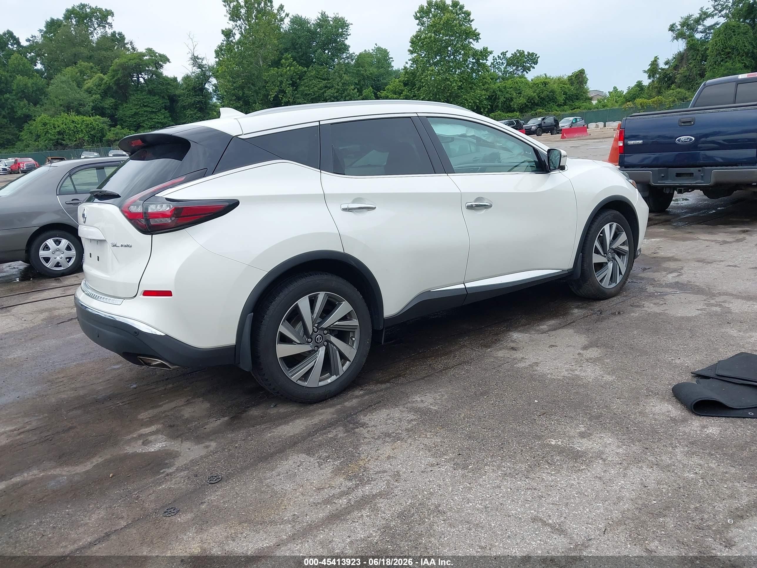 2019 Nissan Murano VIN 5N1AZ2MSXKN152516 IAAI salvage auction — Front End, Salvage - Greater Than 75% (Maryland), sold $2,850 on 2026-07-11 (photo 4)