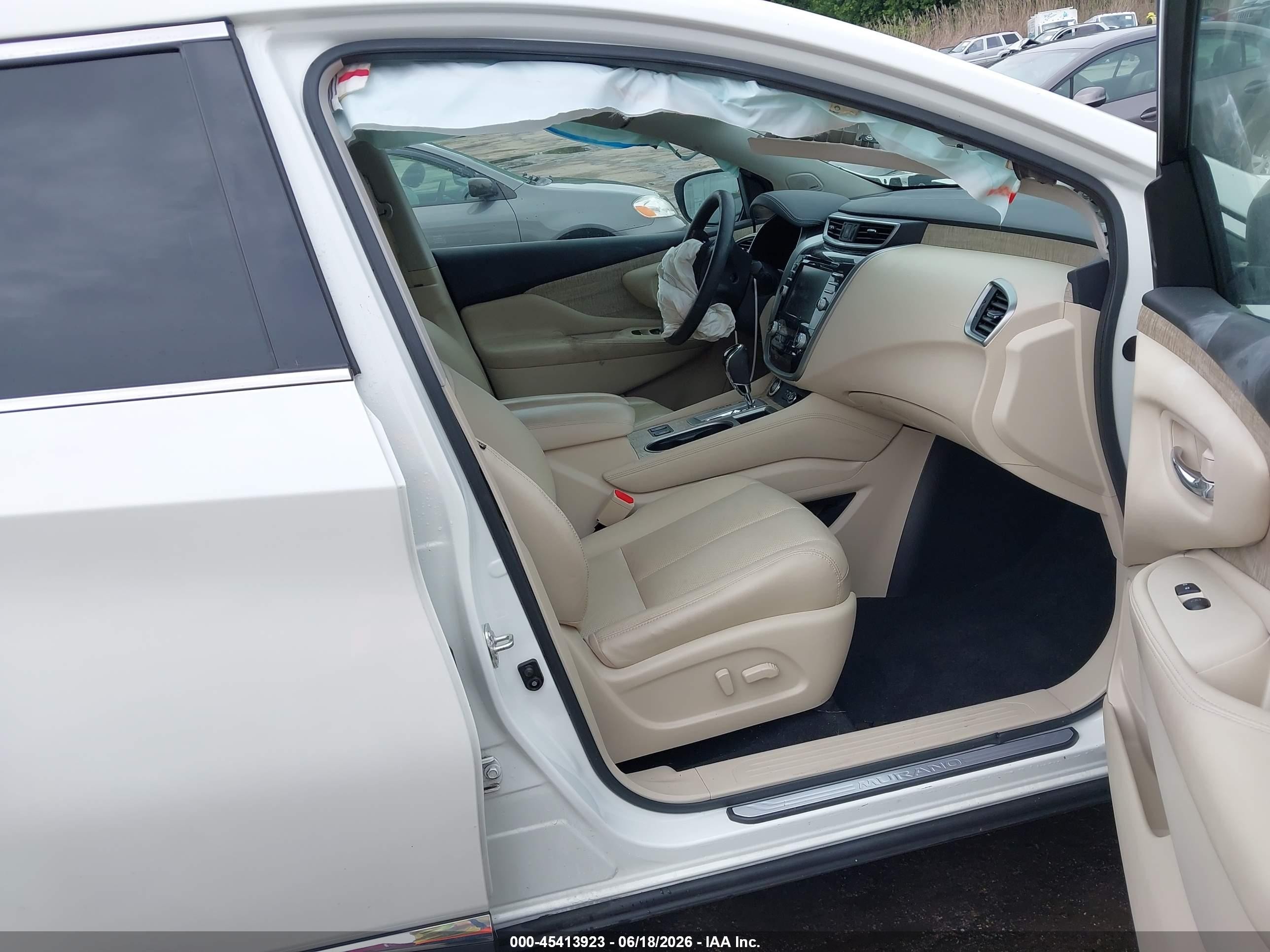2019 Nissan Murano VIN 5N1AZ2MSXKN152516 IAAI salvage auction — Front End, Salvage - Greater Than 75% (Maryland), sold $2,850 on 2026-07-11 (photo 5)