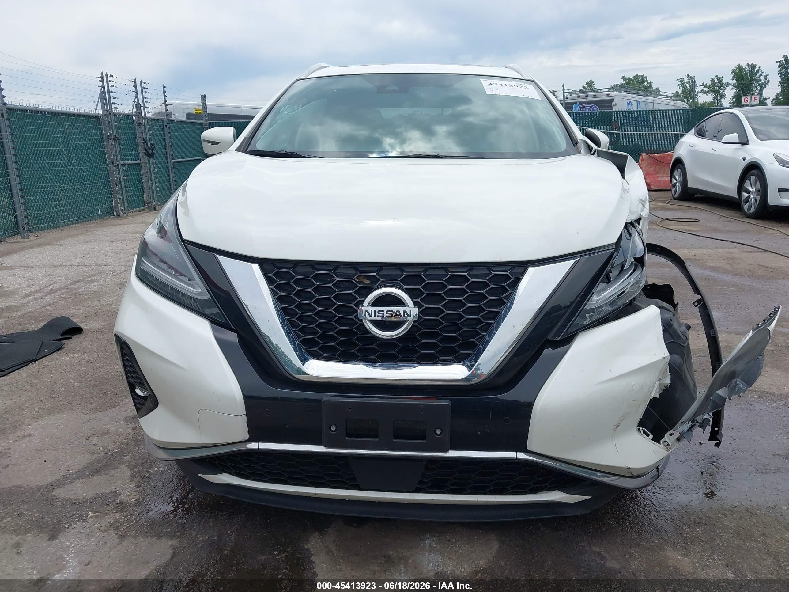 2019 Nissan Murano VIN 5N1AZ2MSXKN152516 IAAI salvage auction — Front End, Salvage - Greater Than 75% (Maryland), sold $2,850 on 2026-07-11 (photo 6)