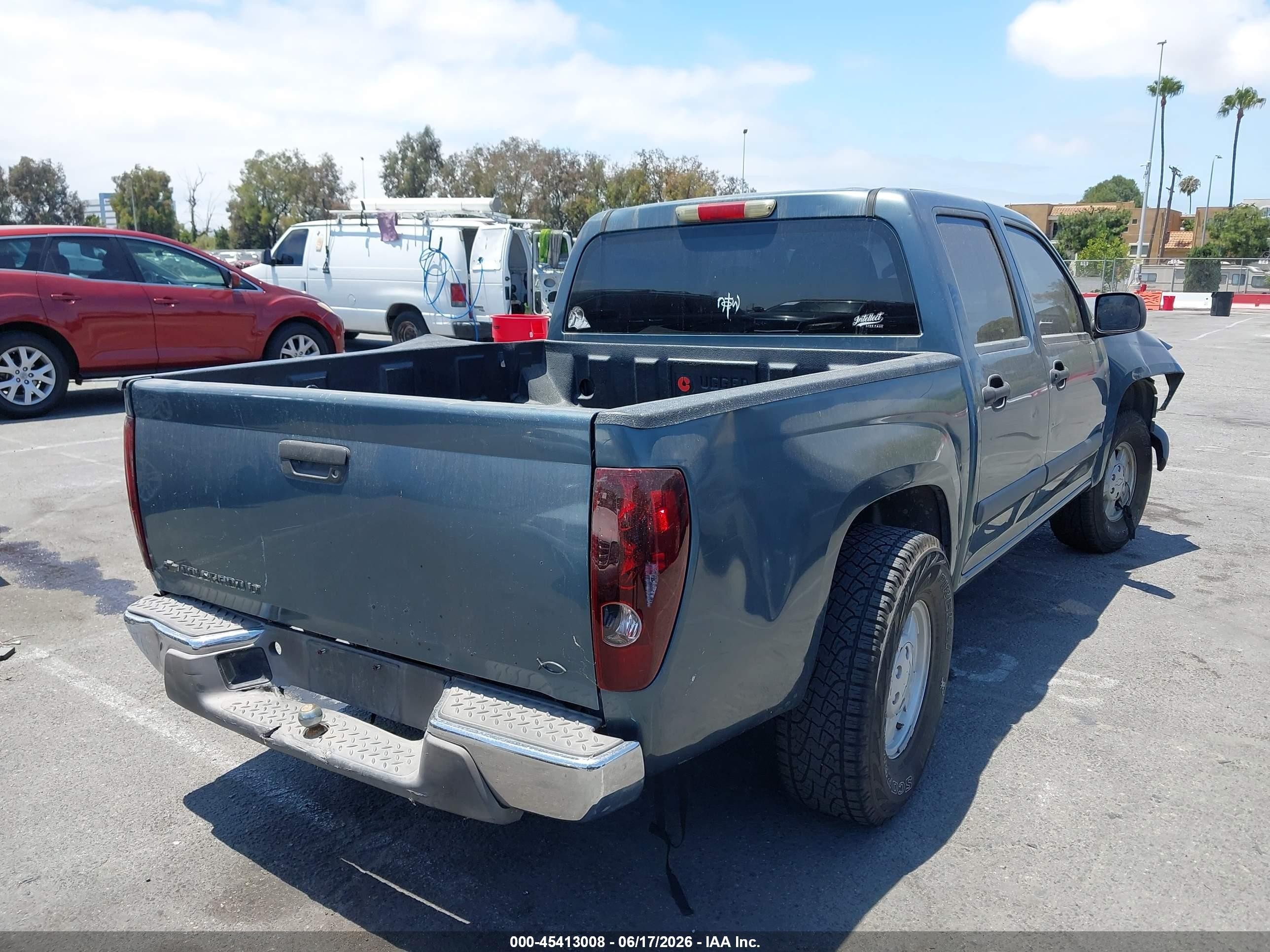2007 Chevrolet Colorado VIN 1GCCS13E678197305 IAAI salvage auction — Front End, Salvage (California), sold $950 on 2026-07-09 (photo 4)