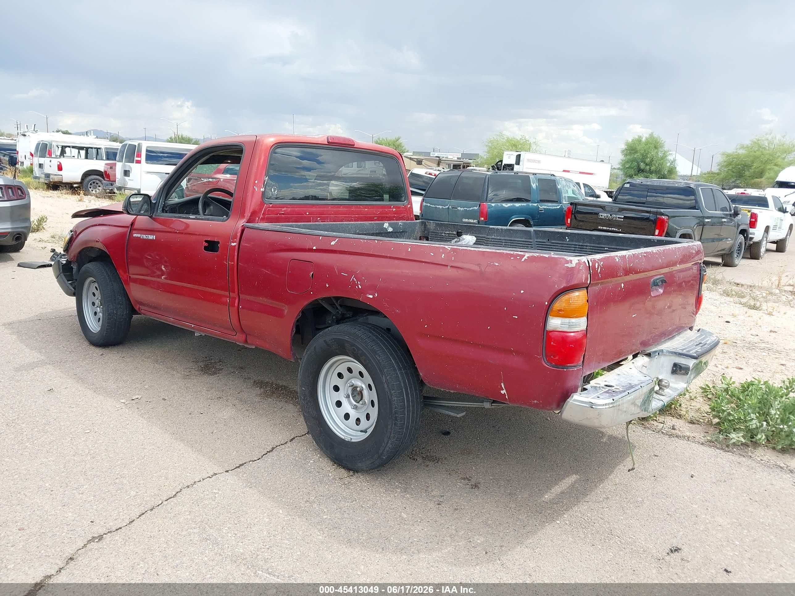 2001 Toyota Tacoma VIN 5TENL42NX1Z853827 IAAI salvage auction — Front End, Salvage (Arizona), sold $900 on 2026-07-09 (photo 3)