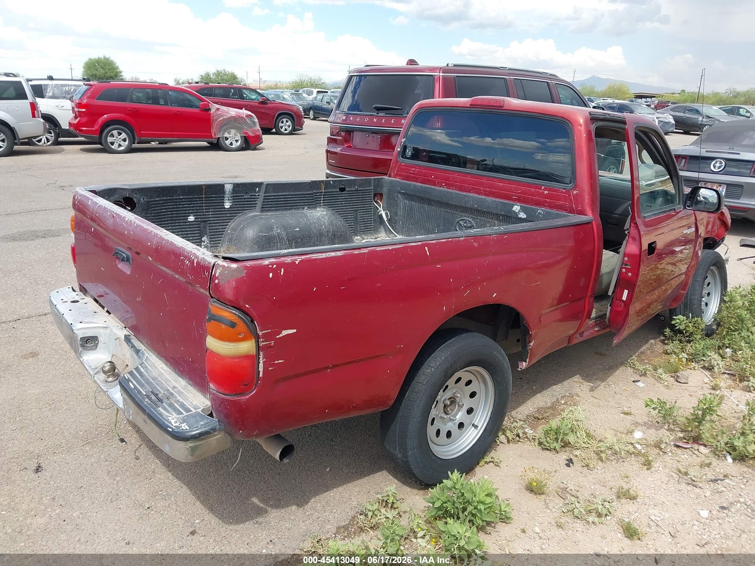 2001 Toyota Tacoma VIN 5TENL42NX1Z853827 IAAI salvage auction — Front End, Salvage (Arizona), sold $900 on 2026-07-09 (photo 4)