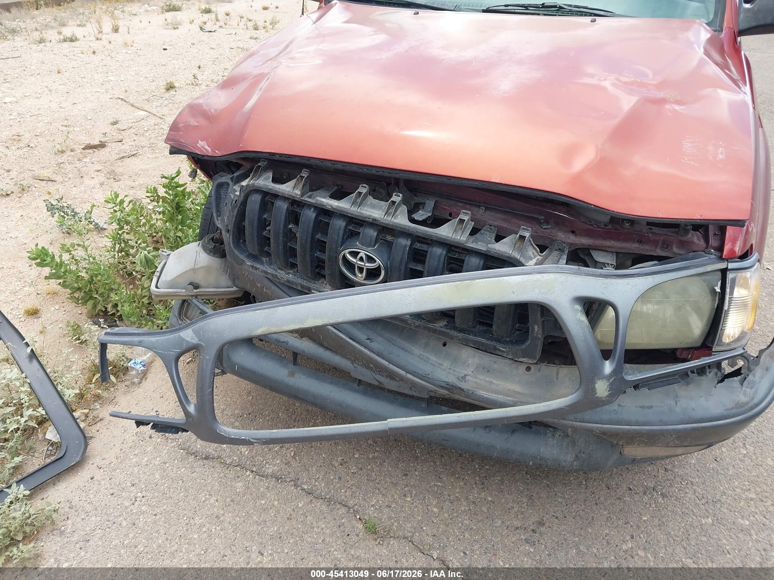 2001 Toyota Tacoma VIN 5TENL42NX1Z853827 IAAI salvage auction — Front End, Salvage (Arizona), sold $900 on 2026-07-09 (photo 6)