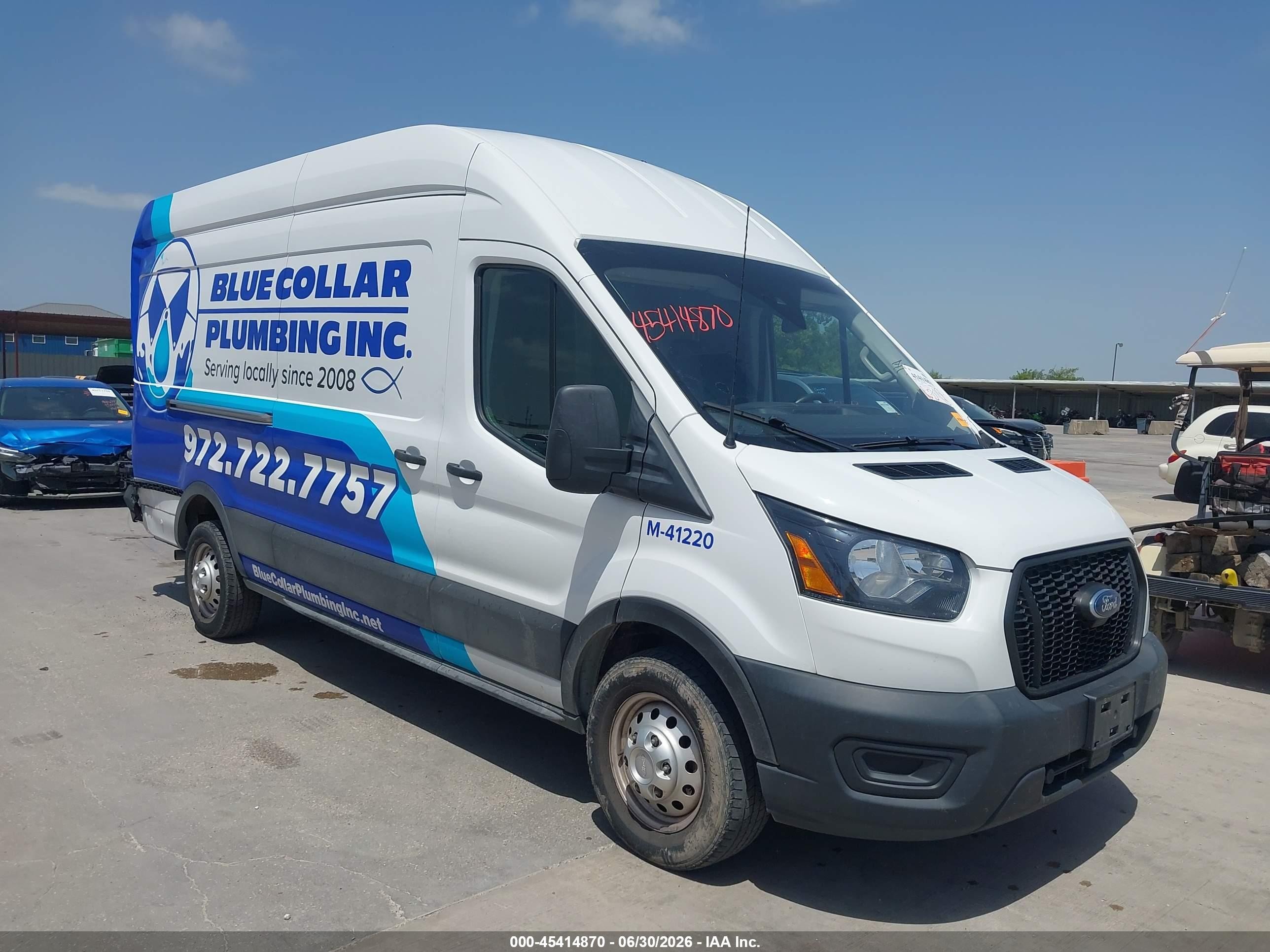 2023 Ford Transit-250 VIN 1FTBR3U83PKB37903 — IAAI salvage auction photo