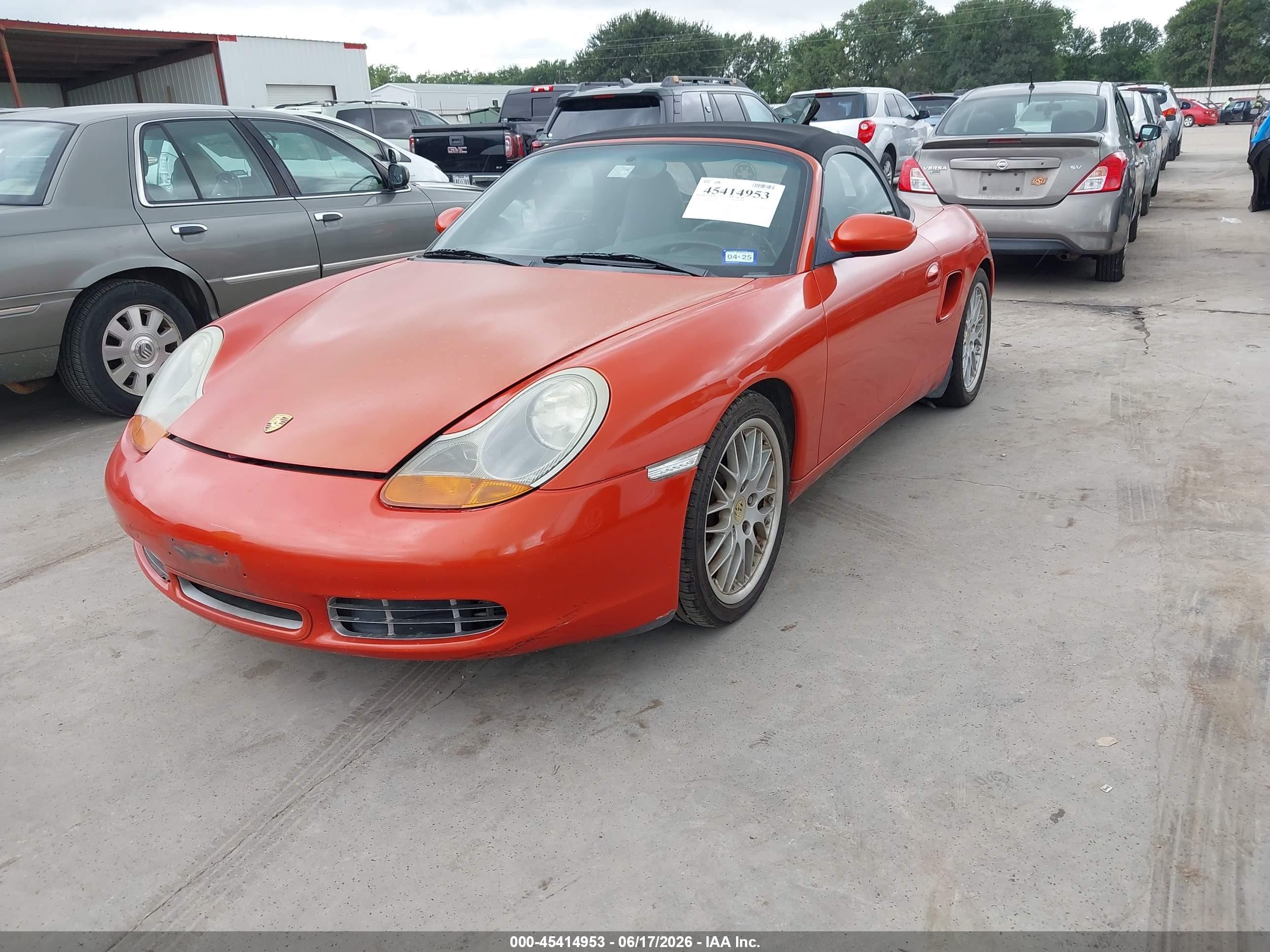2002 Porsche Boxster VIN WP0CB29872U663587 IAAI salvage auction — Normal Wear, Original (Texas), sold $2,500 on 2026-06-30 (photo 2)