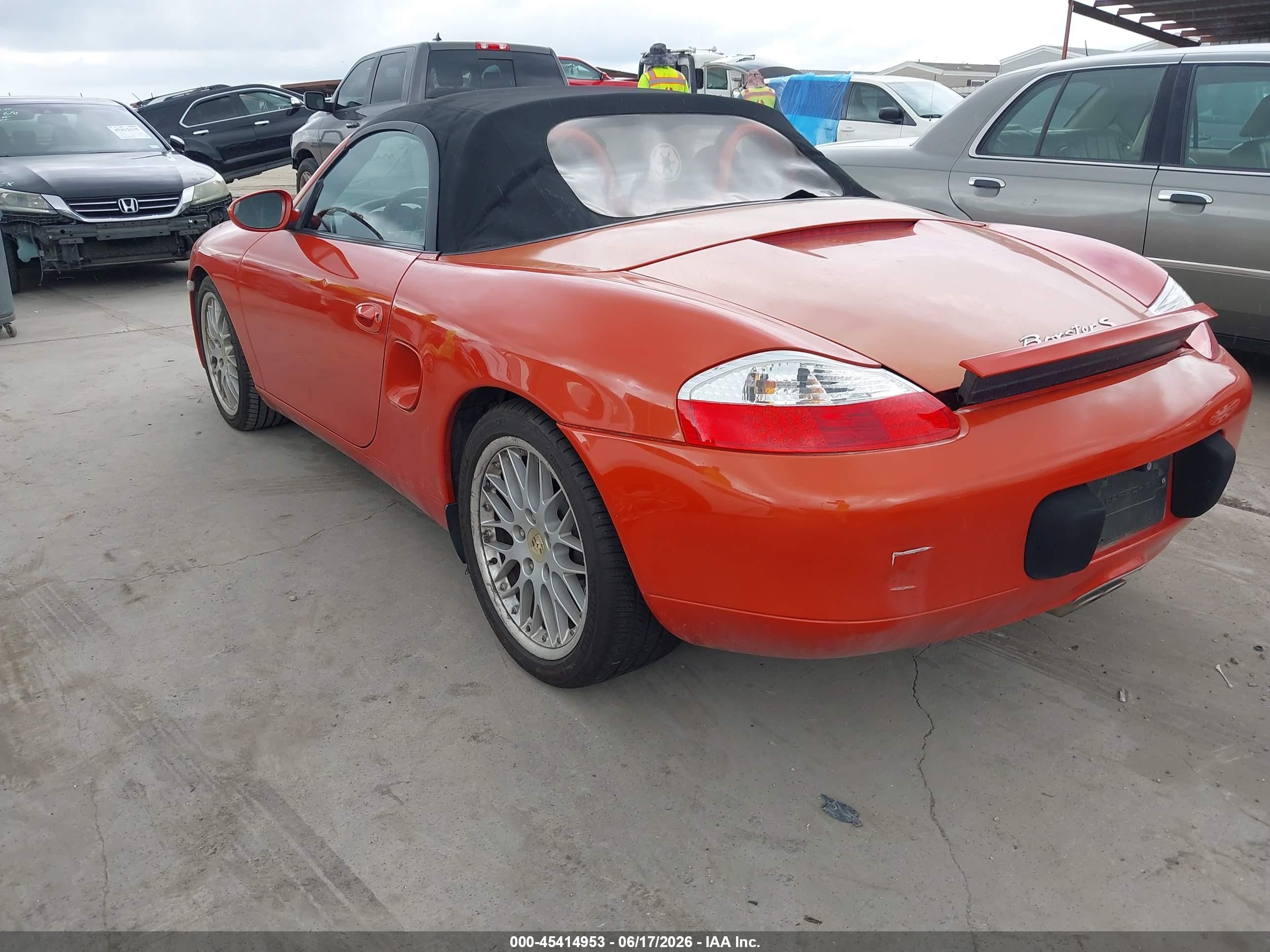 2002 Porsche Boxster VIN WP0CB29872U663587 IAAI salvage auction — Normal Wear, Original (Texas), sold $2,500 on 2026-06-30 (photo 3)