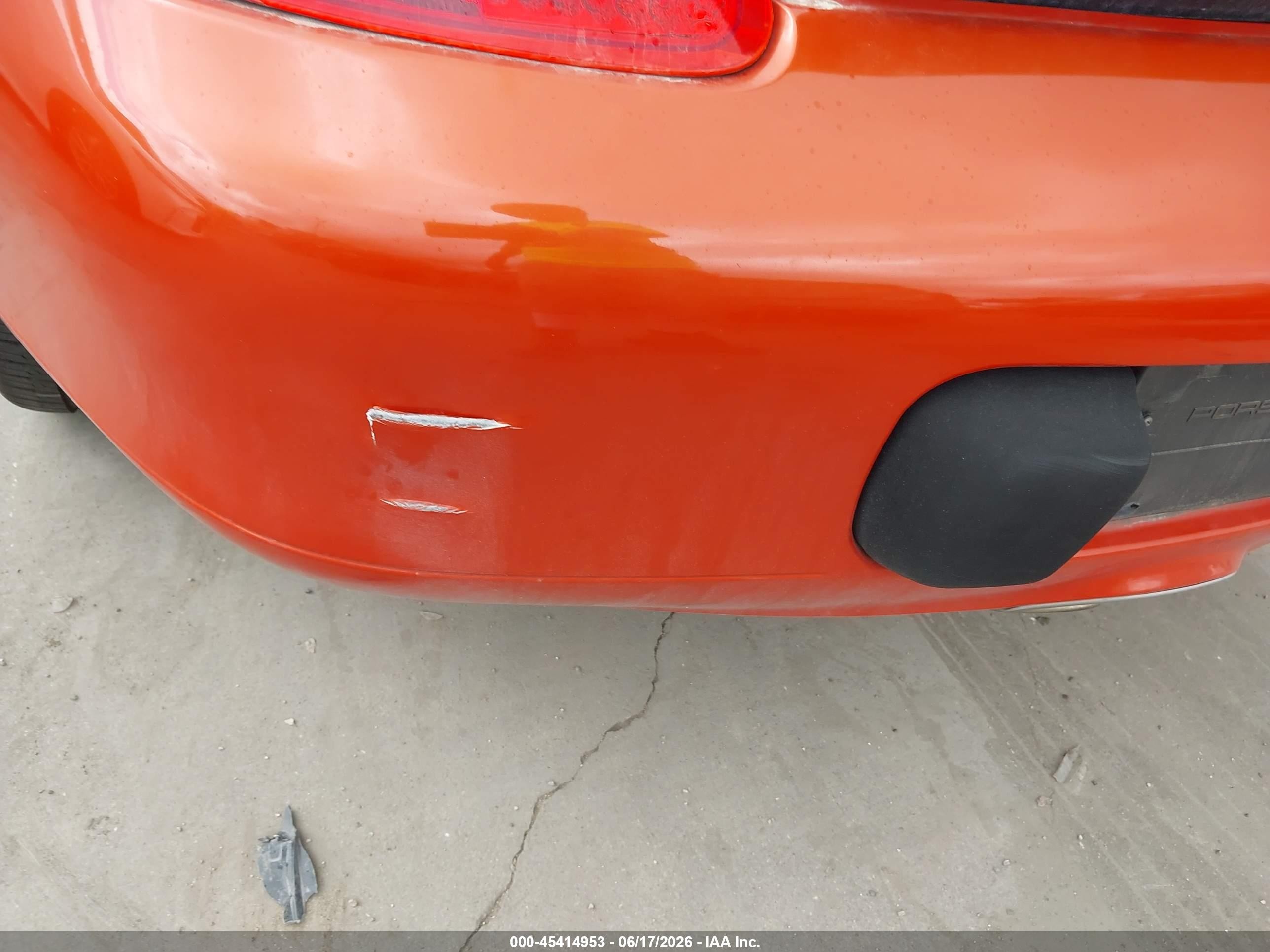 2002 Porsche Boxster VIN WP0CB29872U663587 IAAI salvage auction — Normal Wear, Original (Texas), sold $2,500 on 2026-06-30 (photo 6)