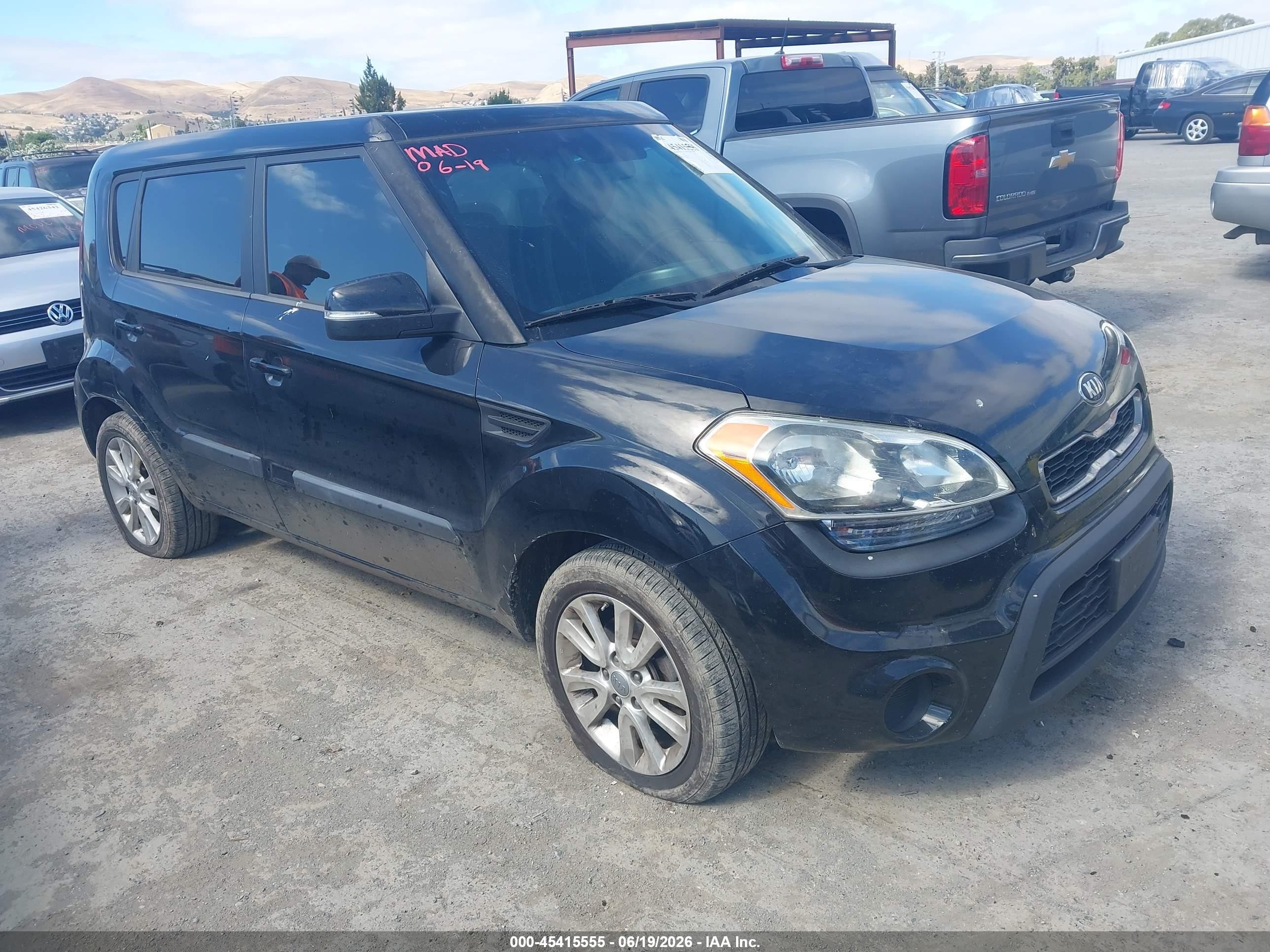 2013 Kia Soul VIN KNDJT2A60D7535482 IAAI salvage auction — Normal Wear, Clear - Dealer Only (California), sold $525 on 2026-07-09 (photo 1)