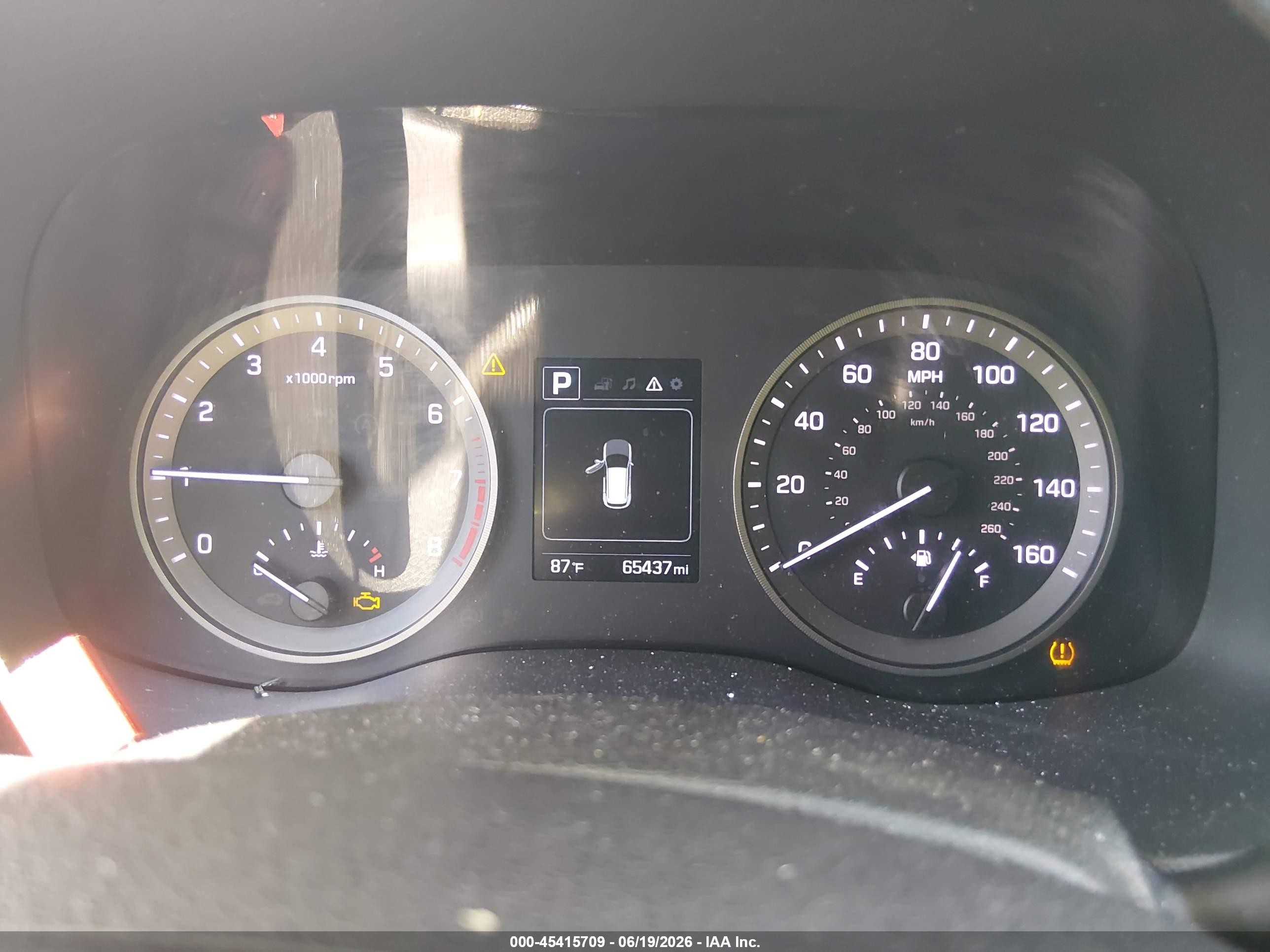 2018 Hyundai Tucson VIN KM8J33A29JU752072 IAAI salvage auction — Front End, Salvage (Arizona), sold $3,750 on 2026-07-09 (photo 7)