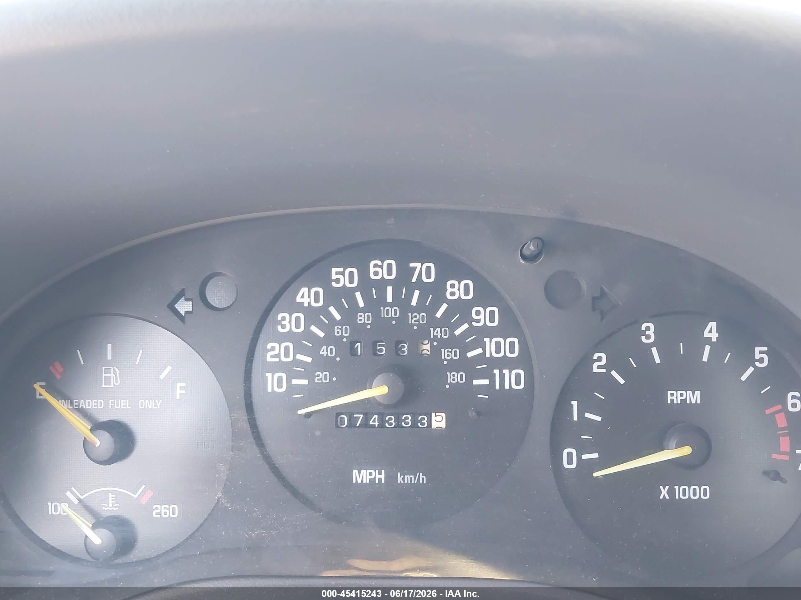1999 Chevrolet Lumina VIN 2G1WN52K3X9194409 IAAI salvage auction — Normal Wear, Clear (California), sold $100 on 2026-07-09 (photo 7)