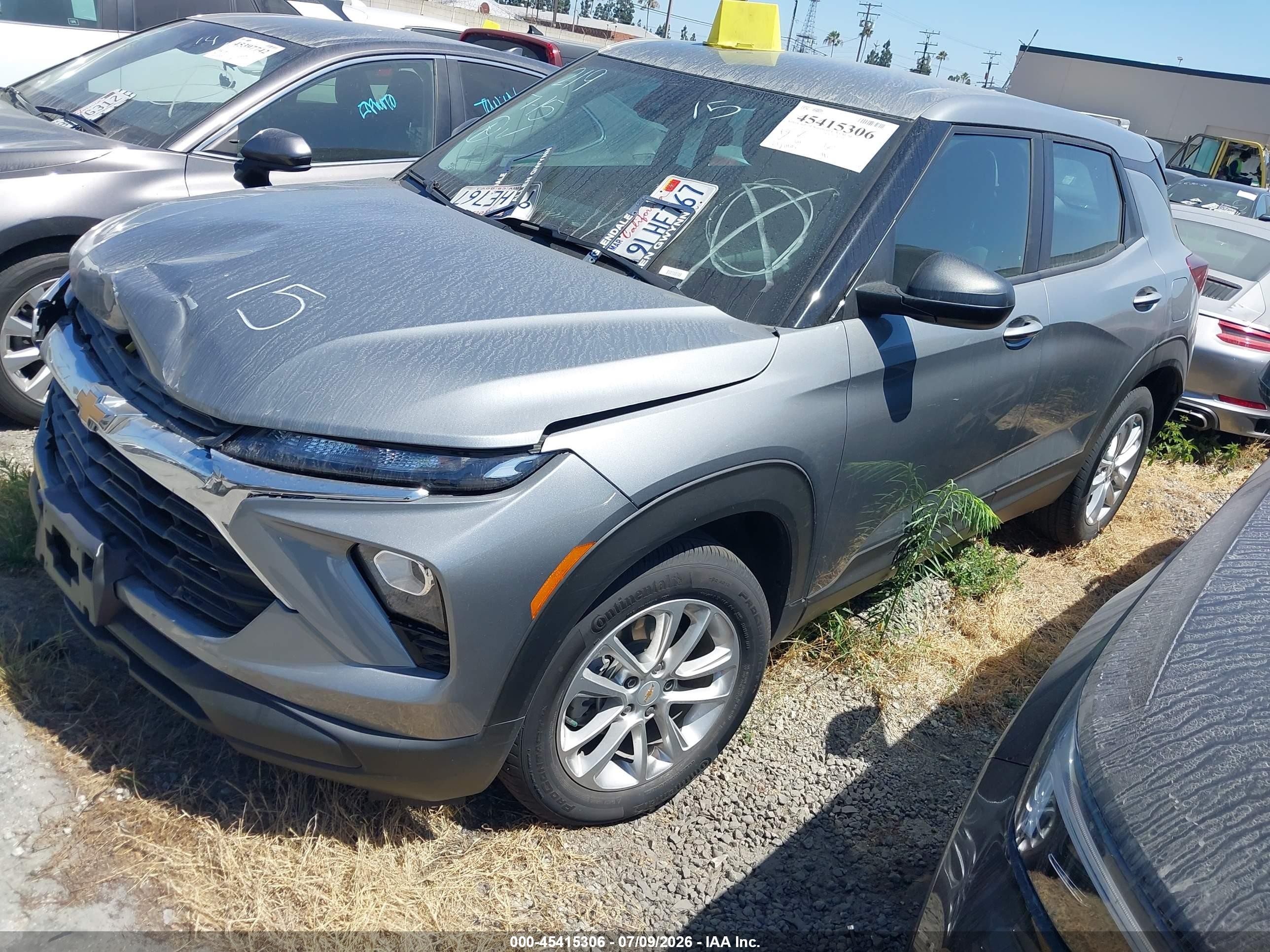 2024 Chevrolet Trailblazer VIN KL79MMSL0RB090923 IAAI salvage auction — Front End, Salvage Certificate (California), sold $4,800 on 2026-07-12 (photo 2)